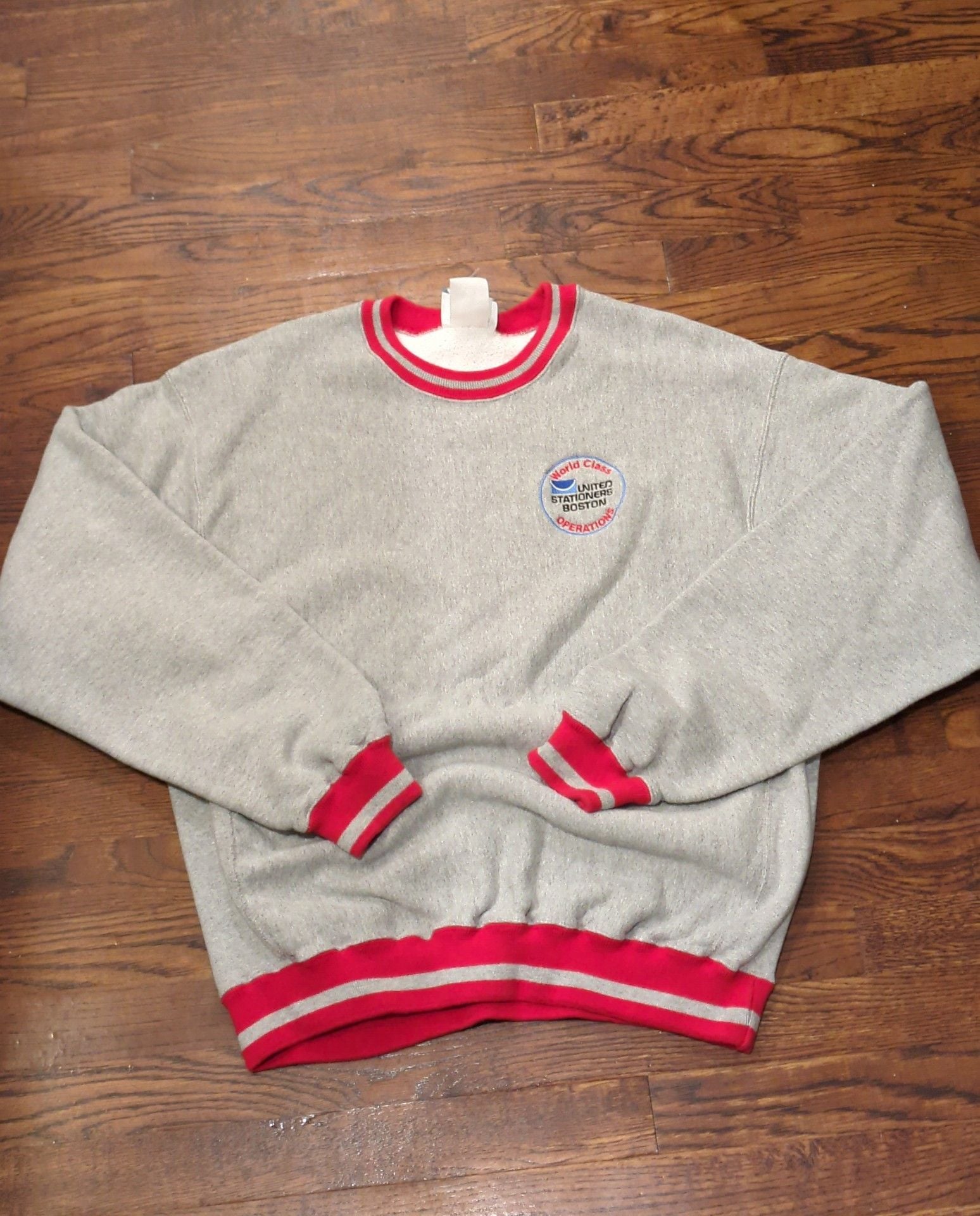 Lee Crossgrain Sweatshirt Gray United Stationers Boston Operations workwear L 2