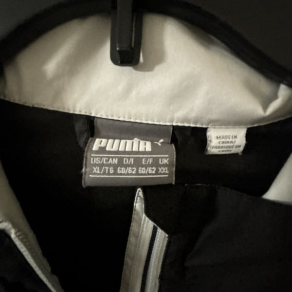 Puma Golf 1/2 Zip Windbreaker Jacket Size XL Black Admiral Baker