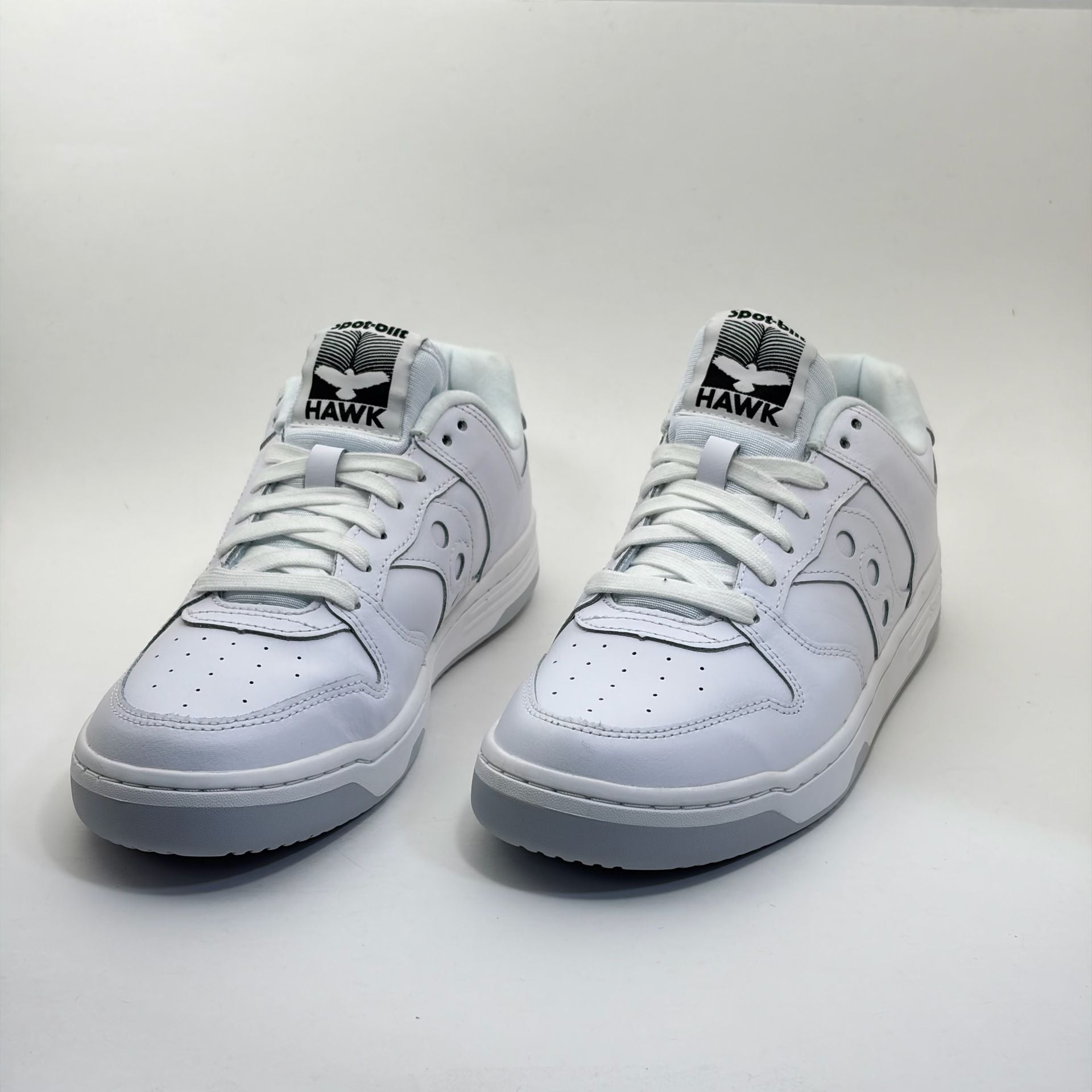 Saucony Spot-Bilt Hawk White Black Sneakers 10