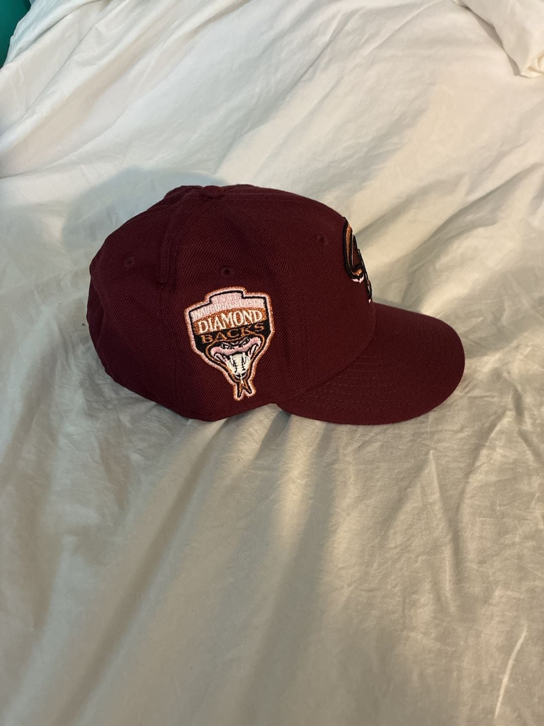 New Era Arizona Diamondbacks 59FIFTY Size 7 1/4 Fitted Hat Maroon 5