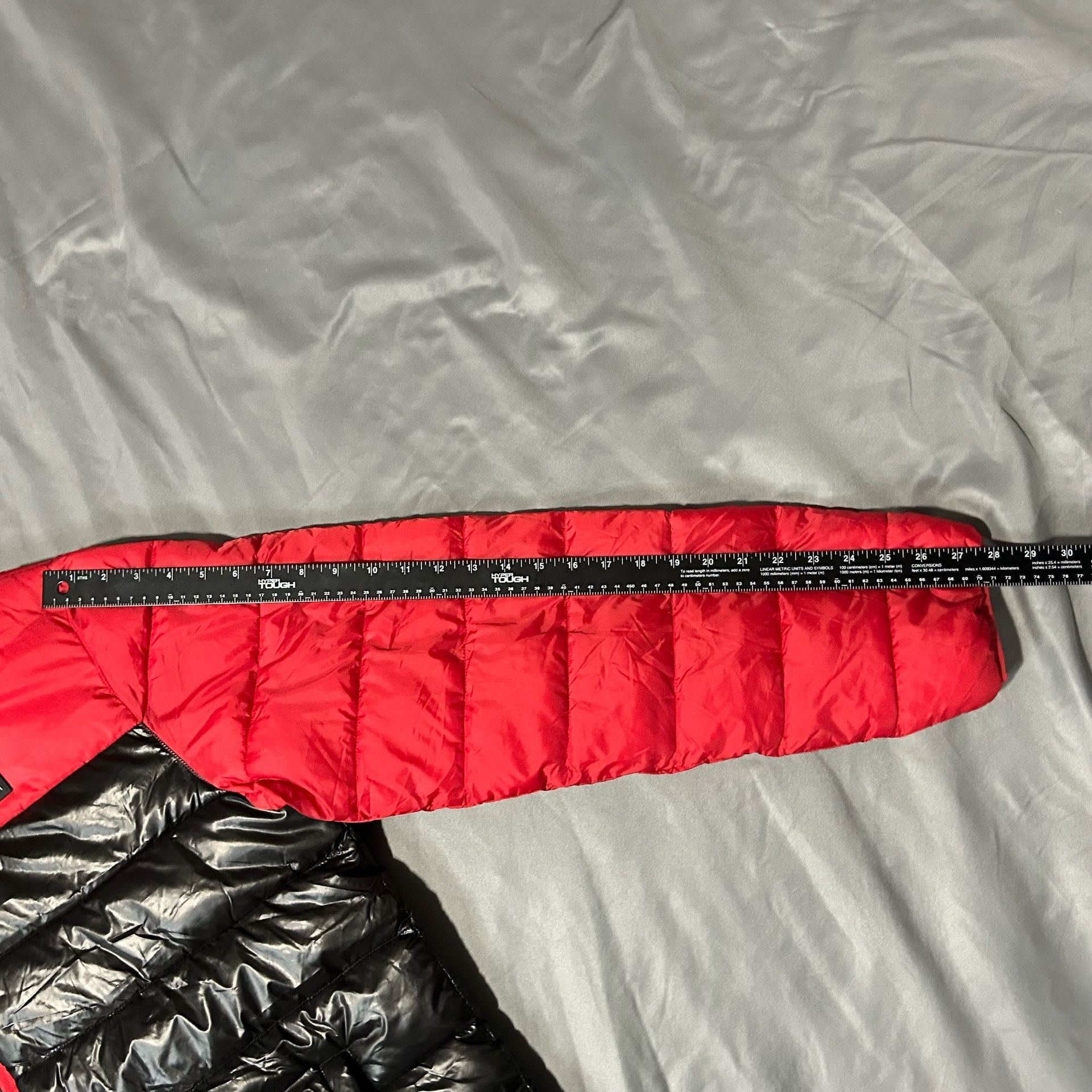 Spyder Circuit Puffer Jacket Size XL Red Black Color Block Insulated Coat 8