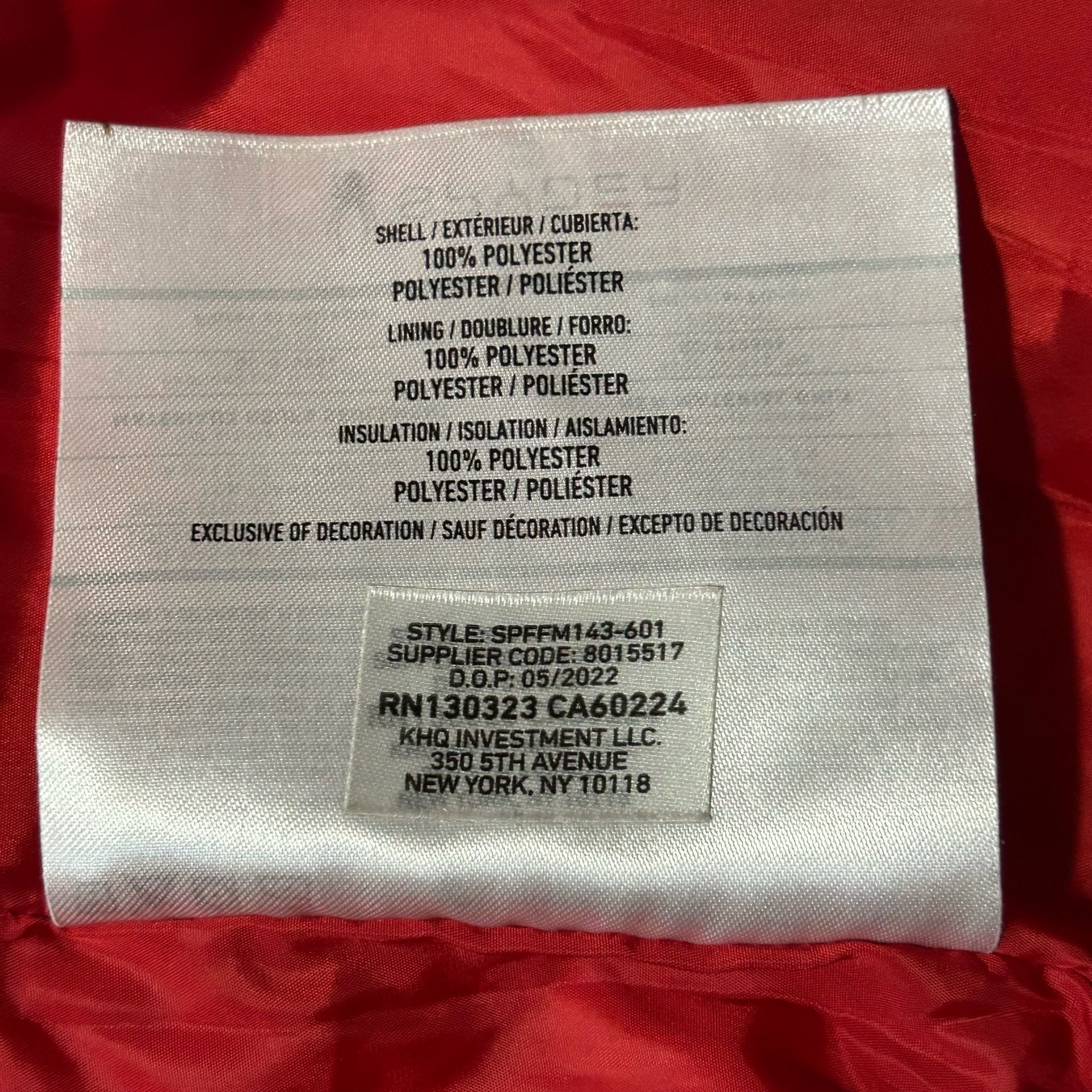 Spyder Circuit Puffer Jacket Size XL Red Black Color Block Insulated Coat 13