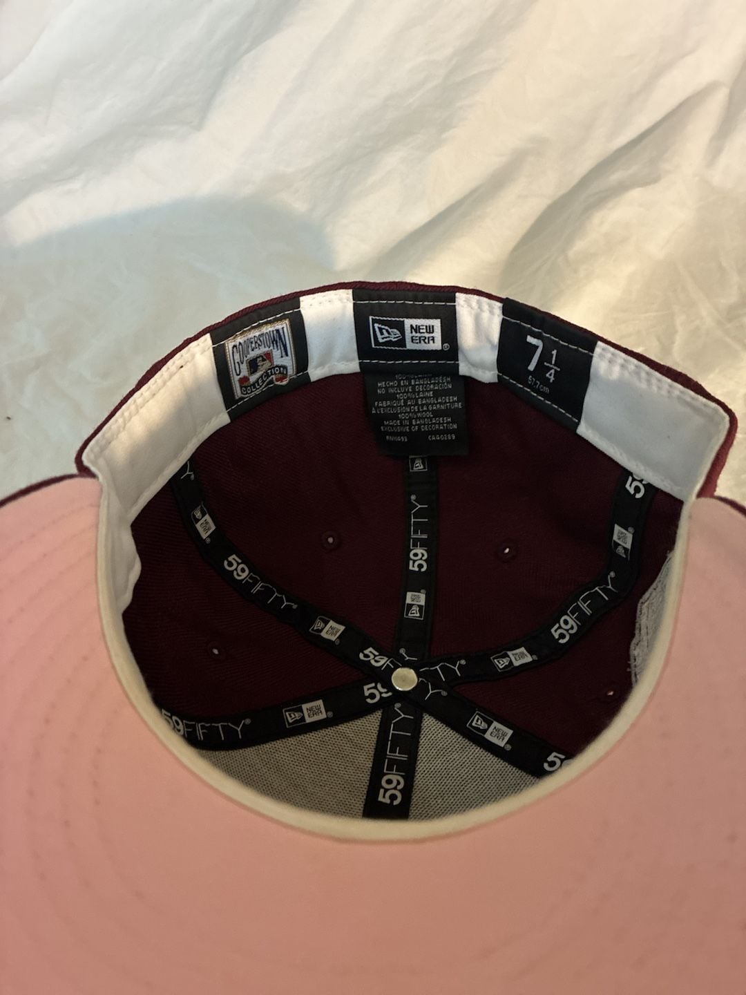 New Era Arizona Diamondbacks 59FIFTY Size 7 1/4 Fitted Hat Maroon 6