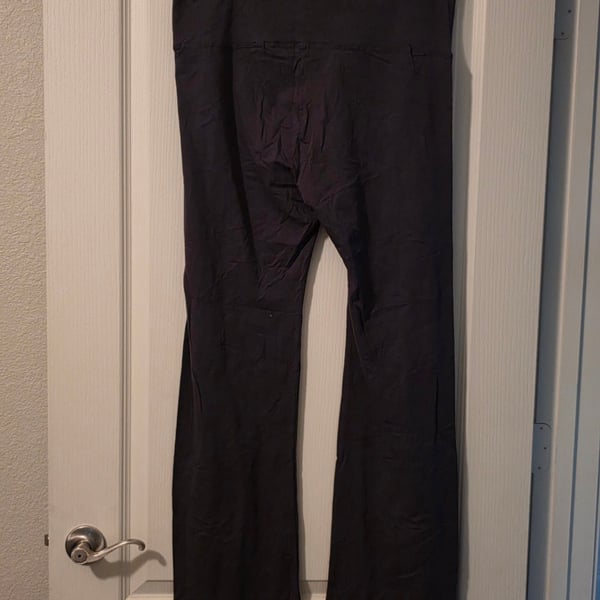 Active USA Yoga Pants Size 3XL Style 5150 Flare Leggings Charcoal Gray