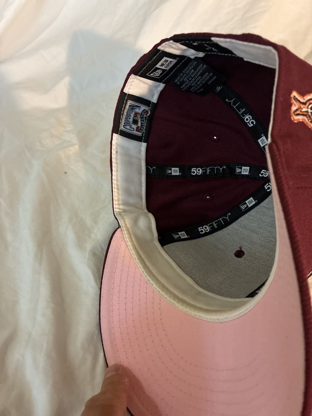 New Era Arizona Diamondbacks 59FIFTY Size 7 1/4 Fitted Hat Maroon 9