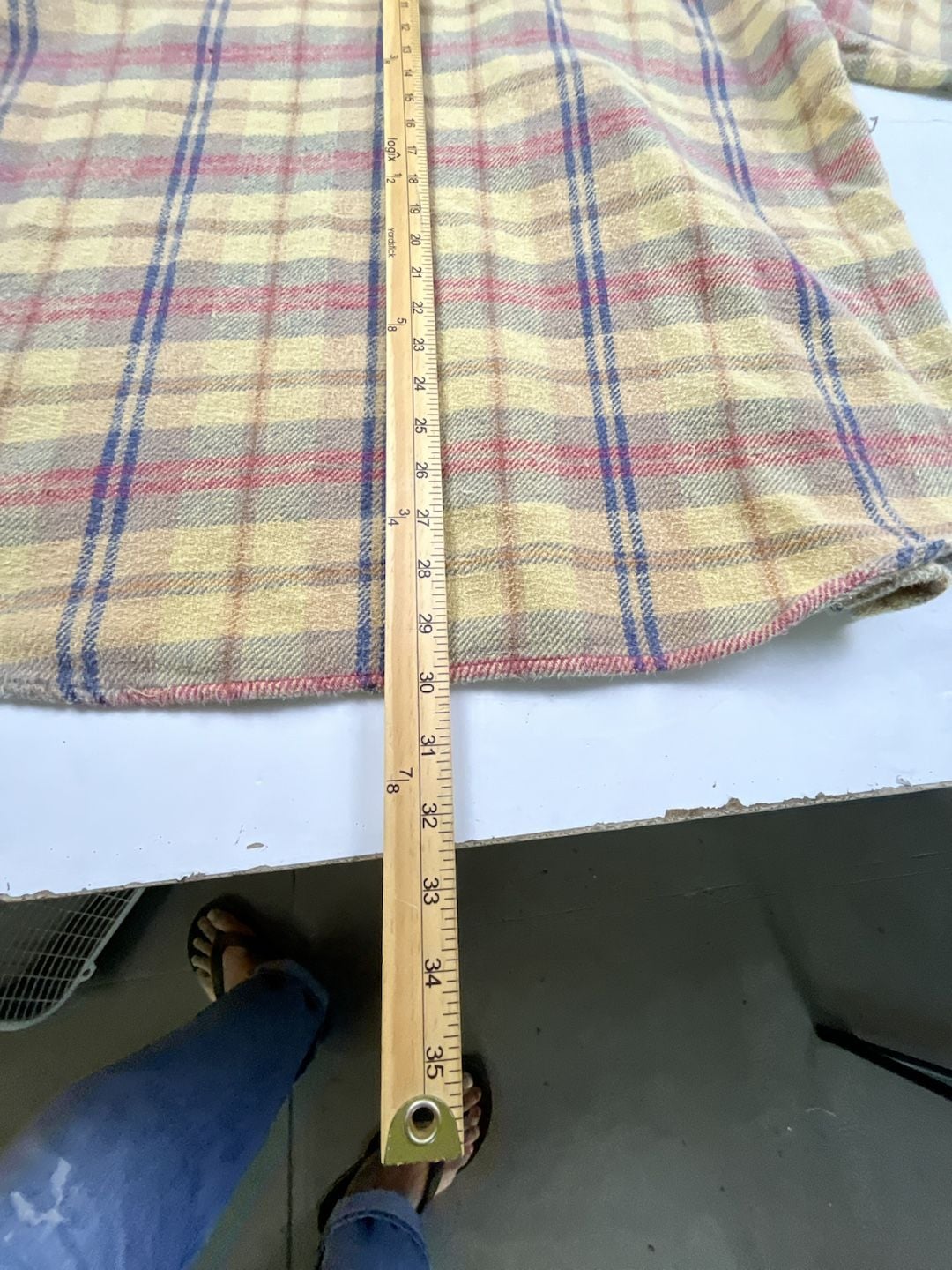 Hurley Plaid Flannel Shirt Size XL Yellow Long Sleeve Button Up OF 7