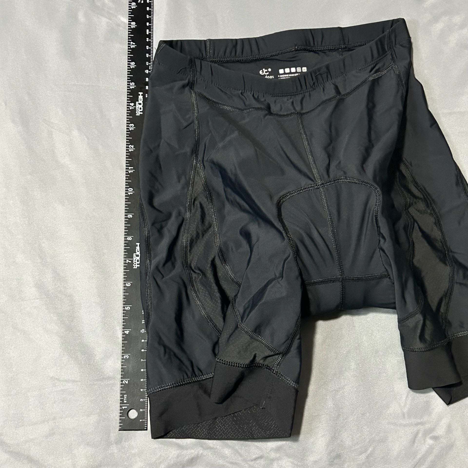 Ewedoos Cycling Shorts Size Large Black Padded Spandex 6
