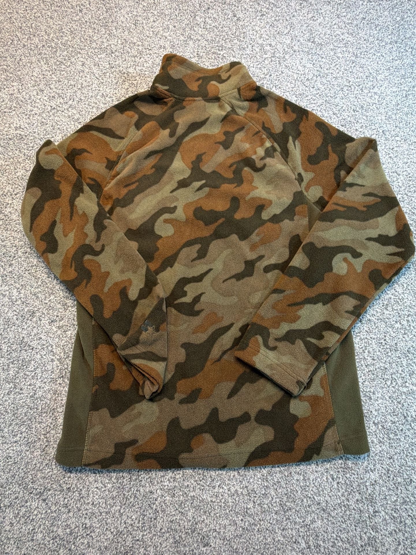 Starter 1/4 Zip Fleece Pullover Size S 34-36 Camo Print RM34403C 12