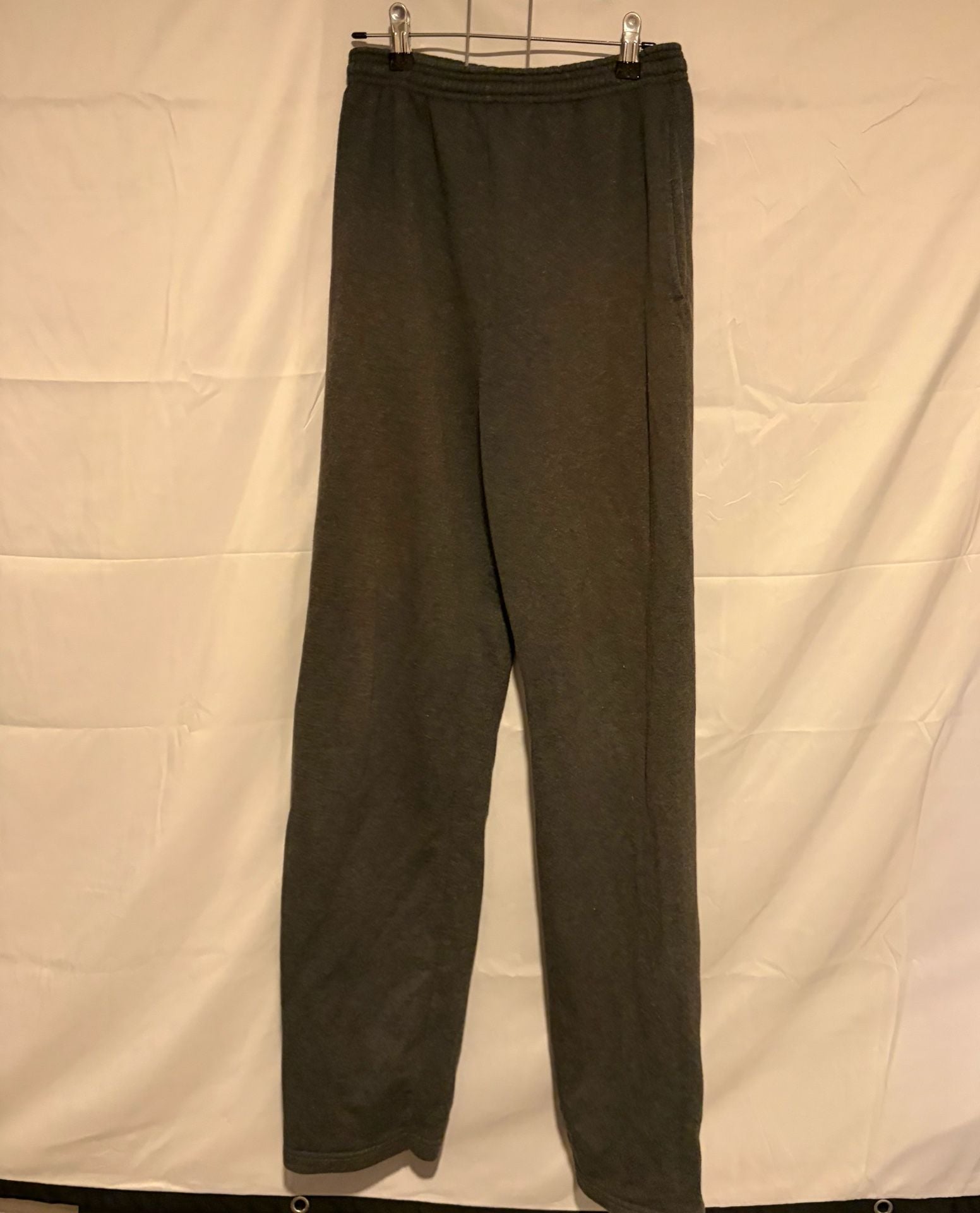 Hanes Ecosmart Sweatpants Size S Charcoal Grey Fleece Joggers 2