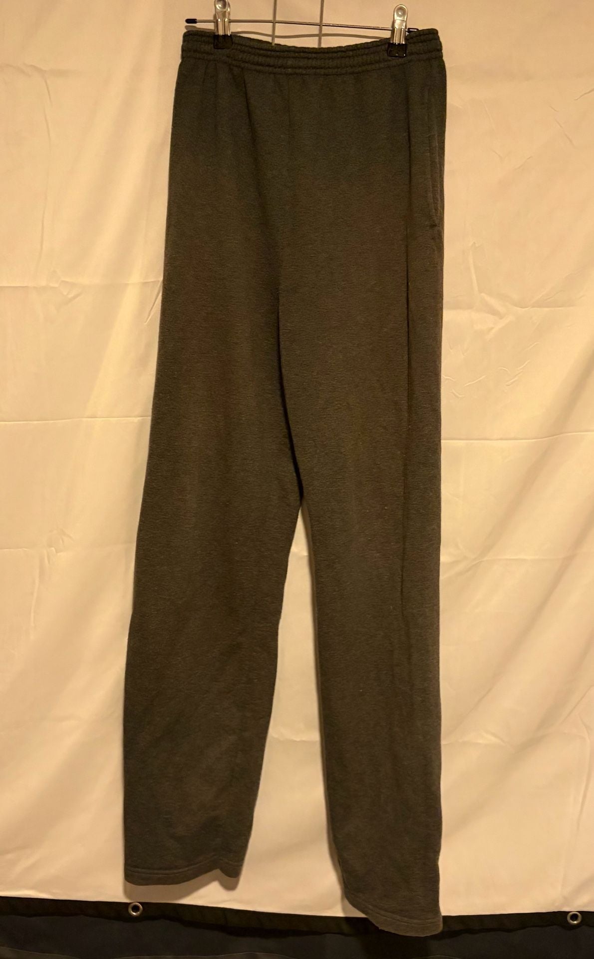 Hanes Ecosmart Sweatpants Size S Charcoal Grey Fleece Joggers 3