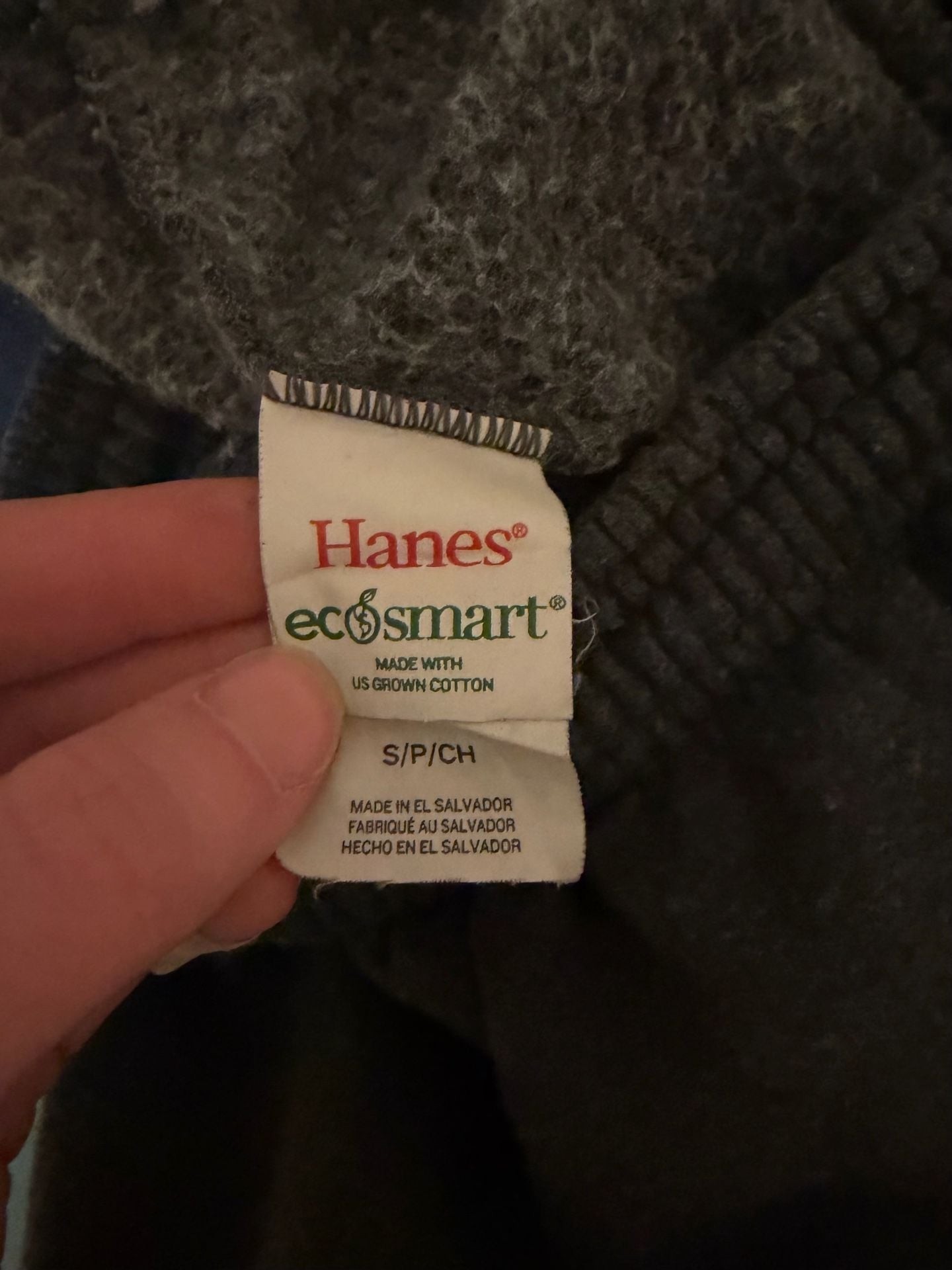 Hanes Ecosmart Sweatpants Size S Charcoal Grey Fleece Joggers 4