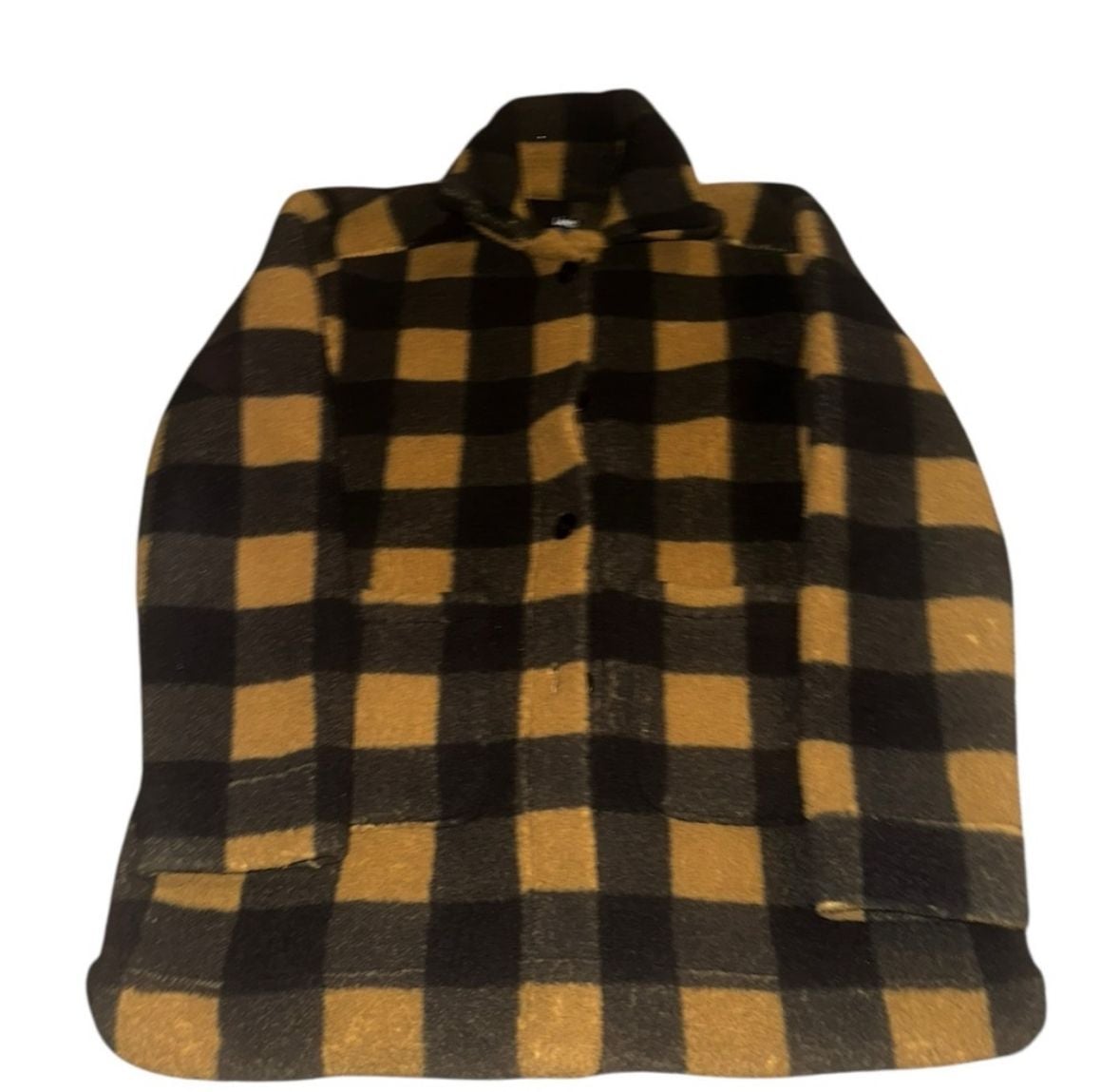 Lee Plaid Sherpa Shacket Brown Black-M 5