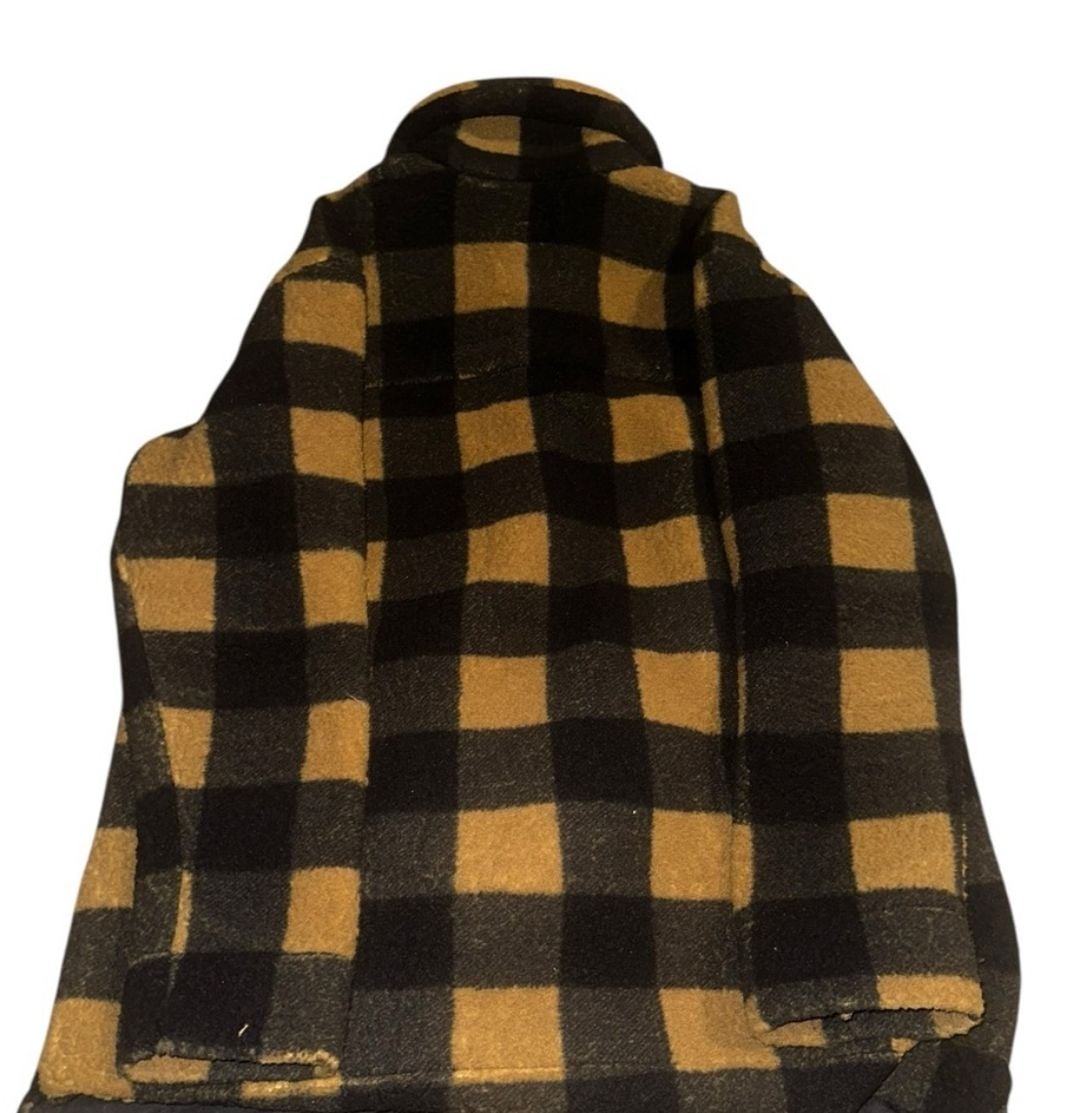 Lee Plaid Sherpa Shacket Brown Black-M 6