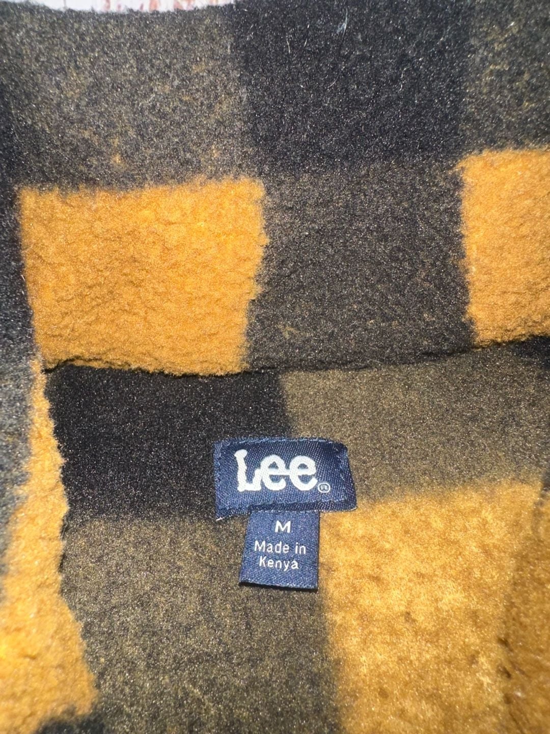 Lee Plaid Sherpa Shacket Brown Black-M 8