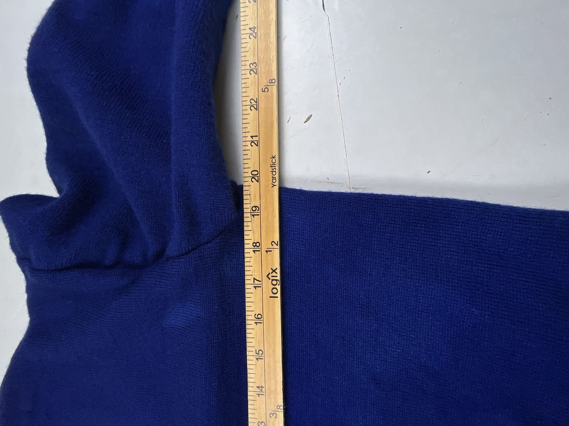 Whiting Vintage Varsity Letterman Cardigan Sweater Blue Wool Stripe 8