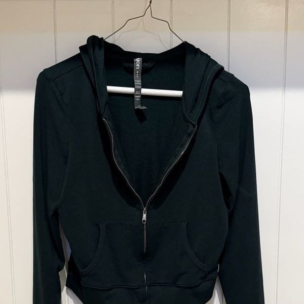 Vuori Zip Up Hoodie Size M Evergreen Heather
