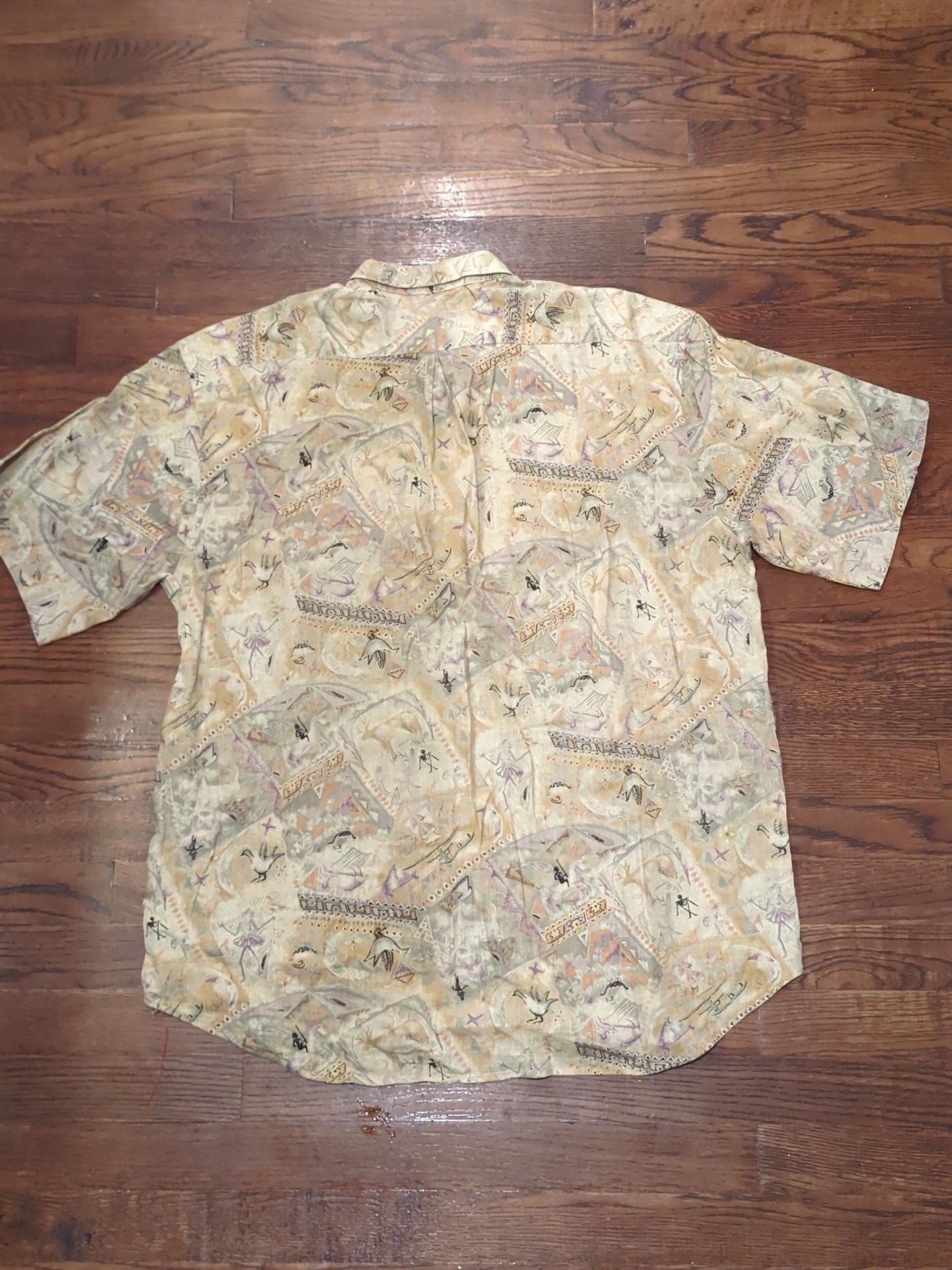 Jack Lipson Studio Shirt Size L/G Multi Pattern Short Sleeve 7