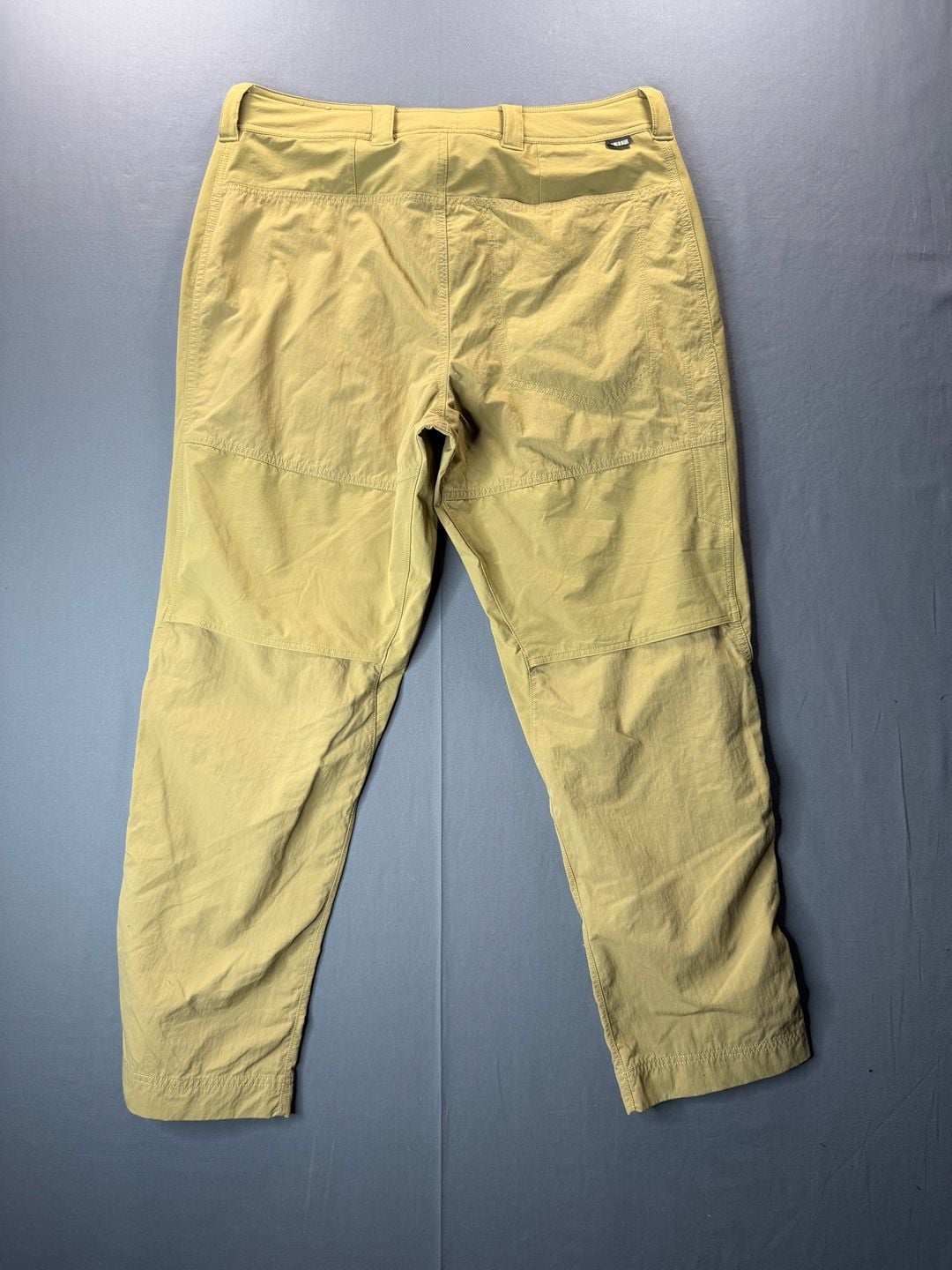 REI Co-op Hiking Pants Mens 36x30 Beige Nylon Stretch Belted Regular Fit Outdoor 8