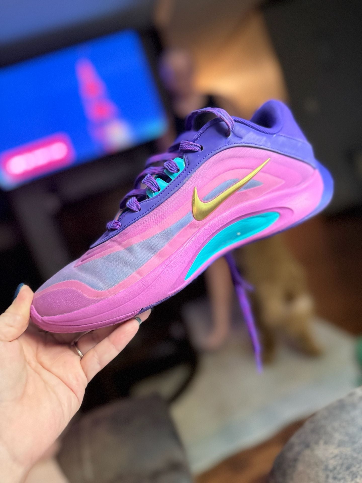 Nike A'One Unapologetic Fierce Purple Basketball Shoes 2
