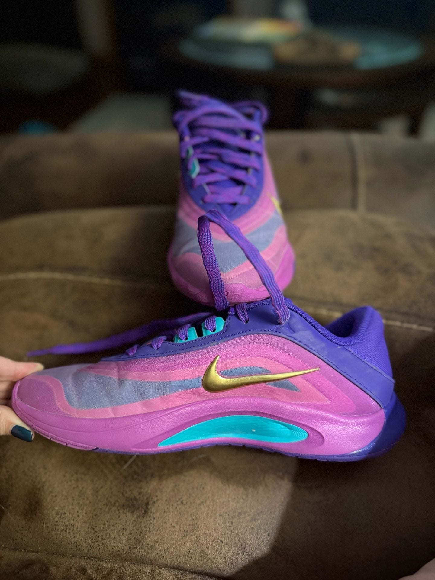 Nike A'One Unapologetic Fierce Purple Basketball Shoes 3