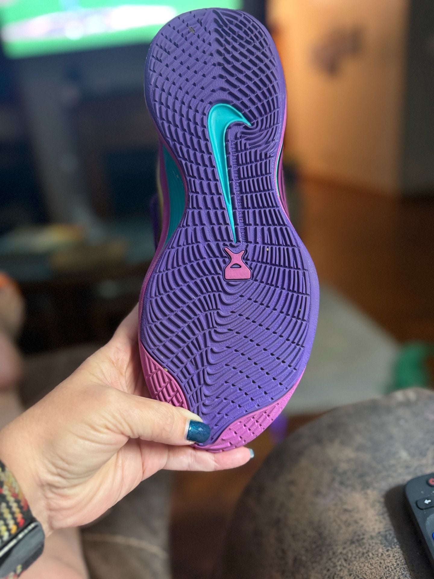 Nike A'One Unapologetic Fierce Purple Basketball Shoes 5
