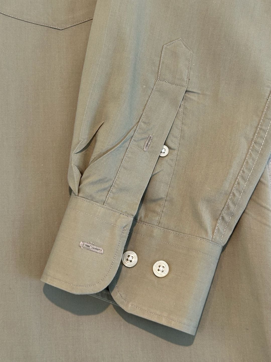 Balmain Paris Long Sleeve Dress Shirt Size 15.5 32/33 Tan 3