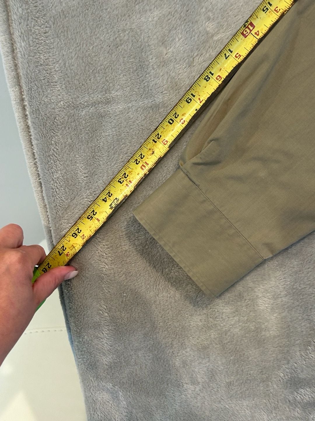 Balmain Paris Long Sleeve Dress Shirt Size 15.5 32/33 Tan 8