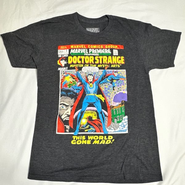 Marvel Doctor Strange Comic T-Shirt Size Adult MD Grey