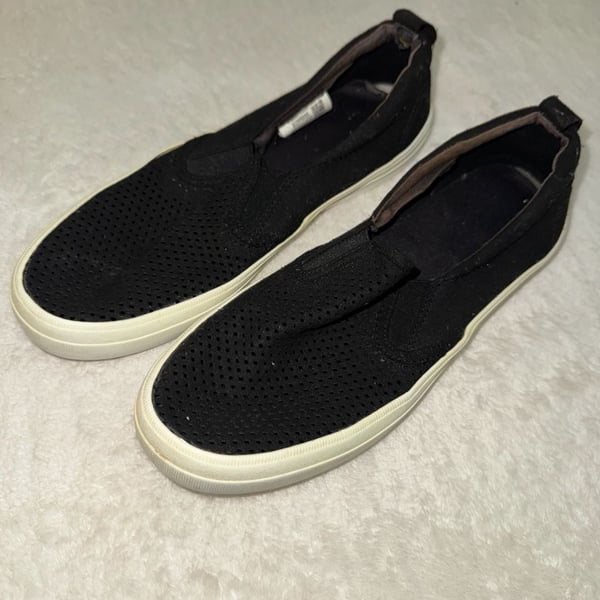 Sperry Crest Twin Gore Perf Size 8.5 Black