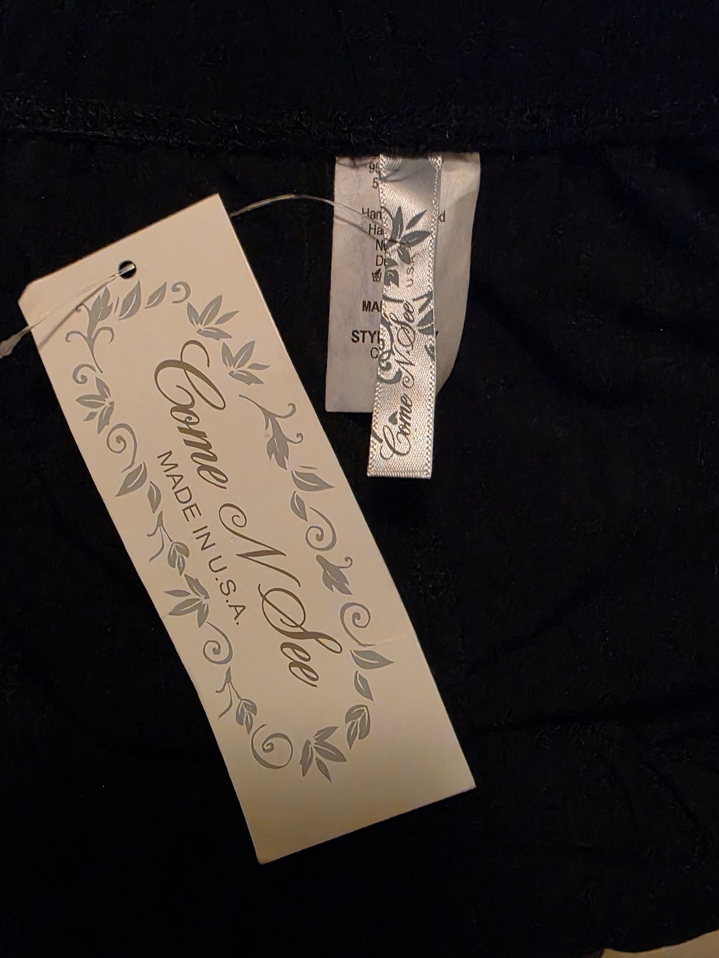 NWT Come N See Tiered Look Size 2XL Black Boho Long Pants 4