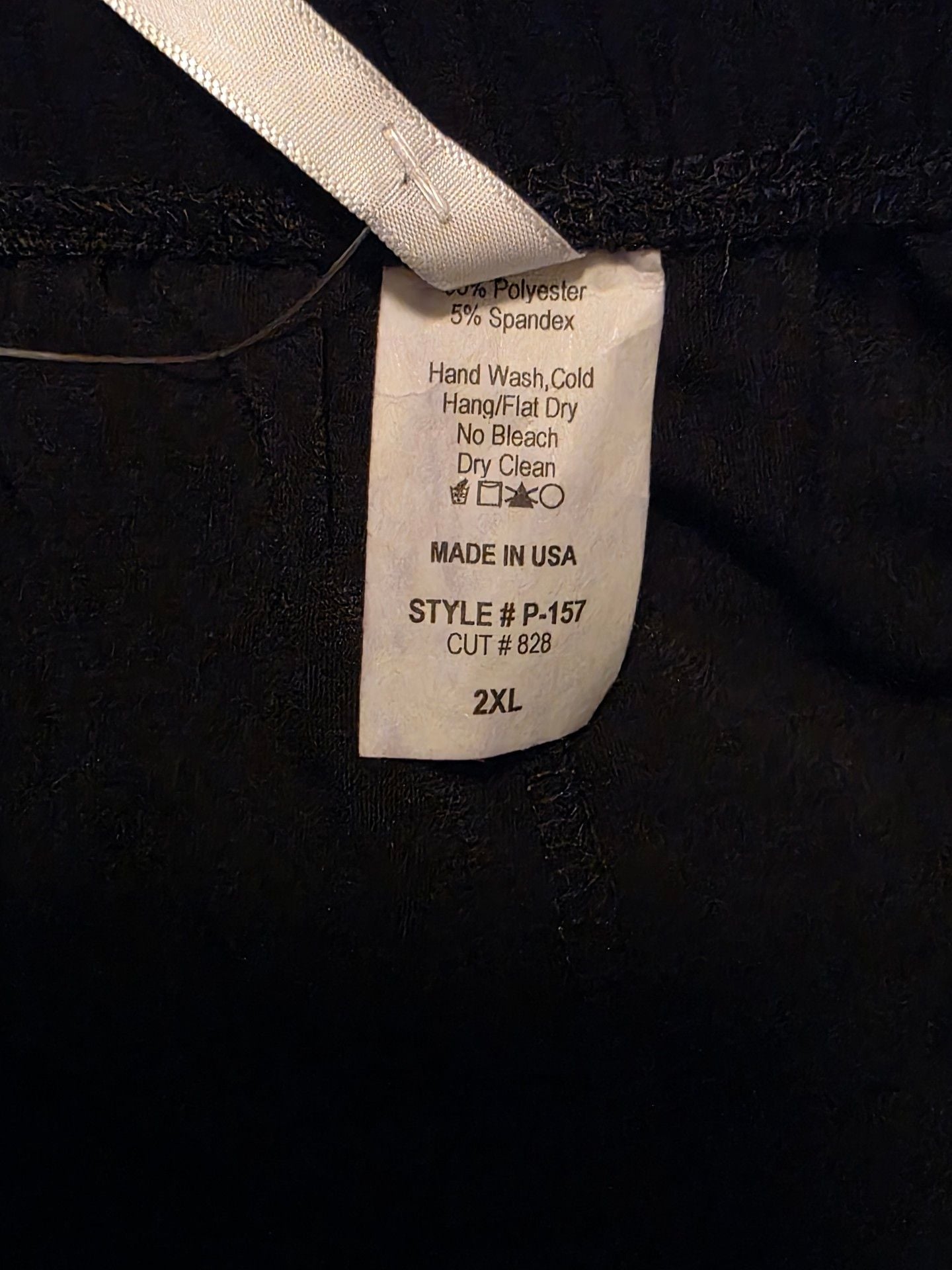 NWT Come N See Tiered Look Size 2XL Black Boho Long Pants 5