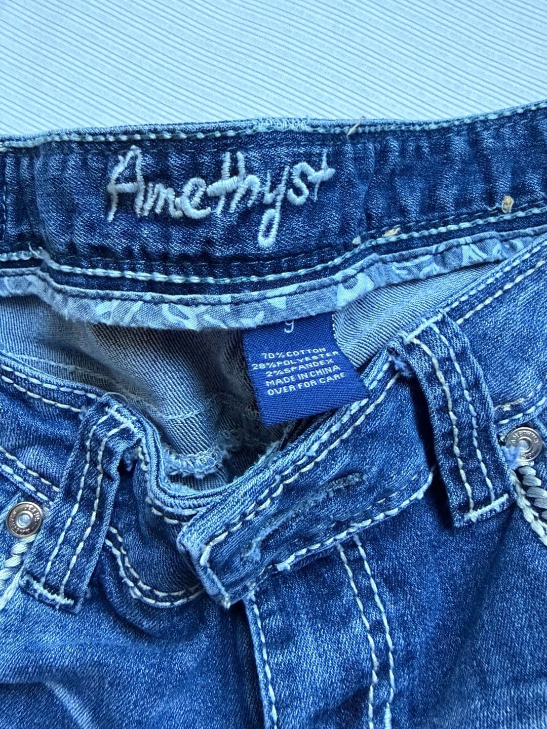Amethyst Jeans Size 9 Blue Denim Bootcut Y2K 4