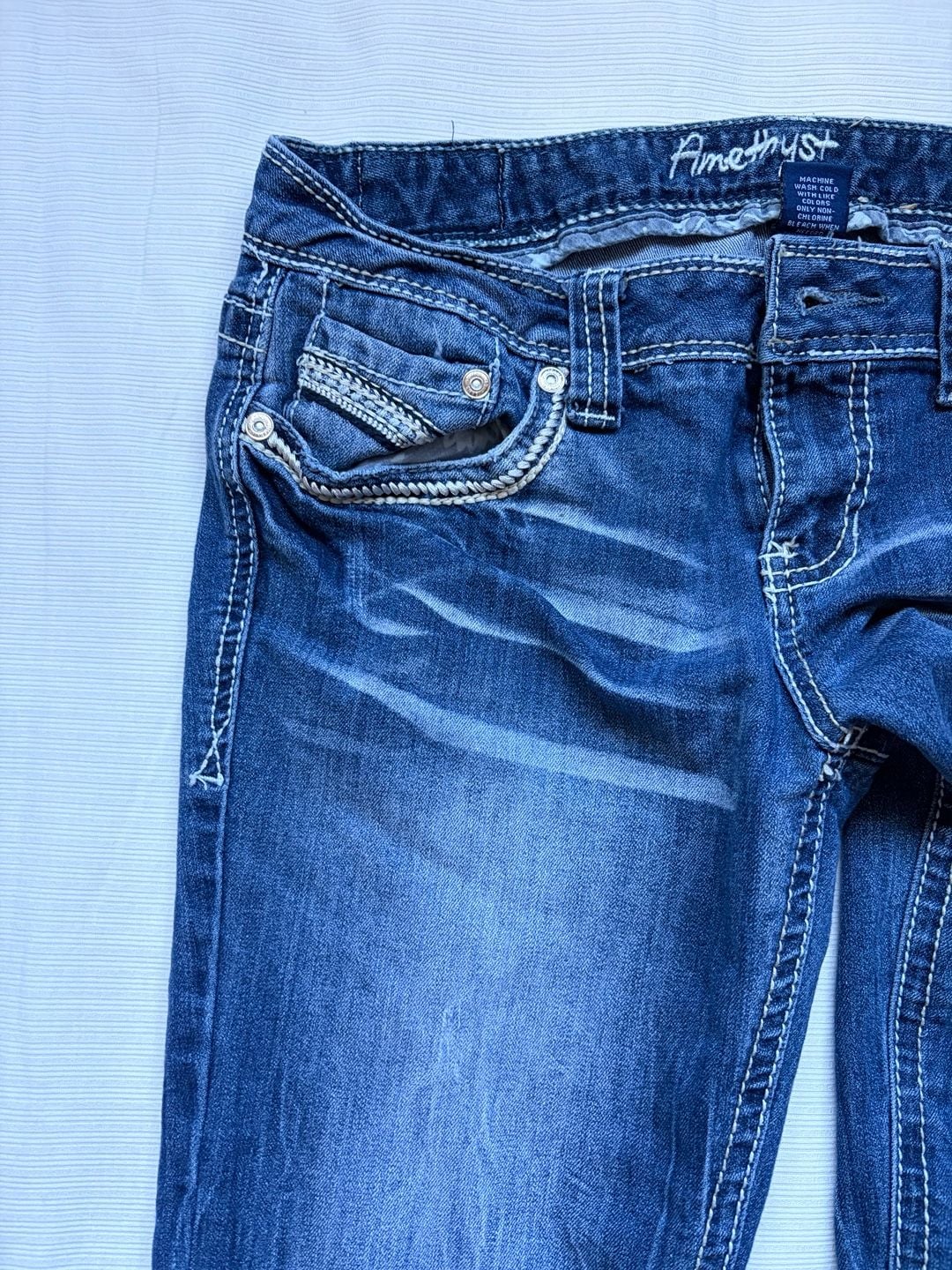 Amethyst Jeans Size 9 Blue Denim Bootcut Y2K 5