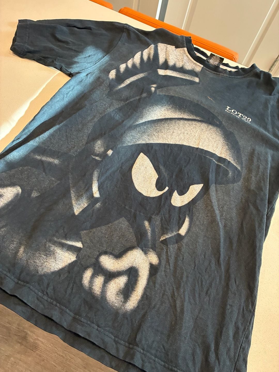 Vintage Lot 29 Marvin The Martian Graphic T-Shirt XL Black 2