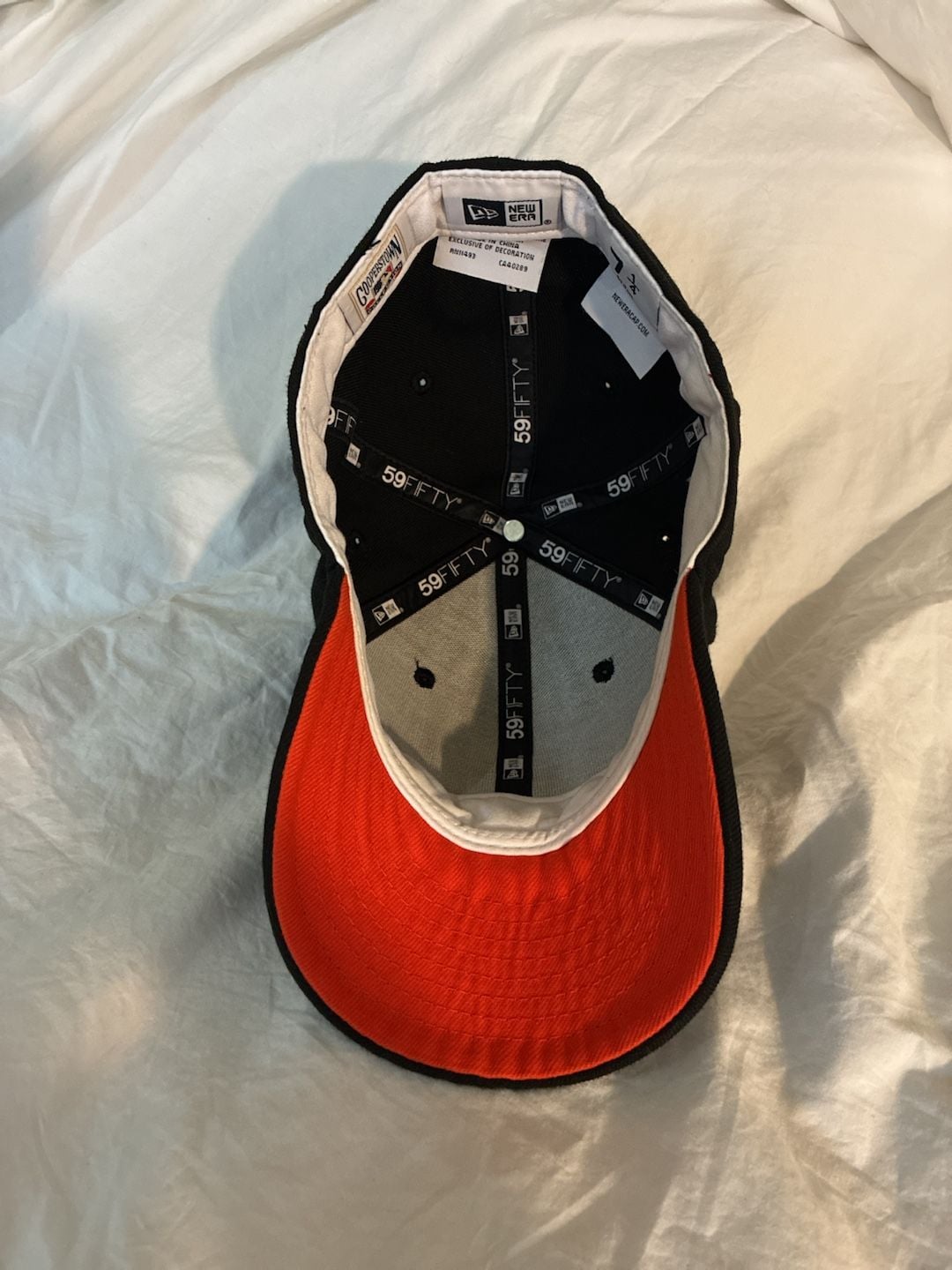 New Era Los Angeles Angels 59FIFTY Size 7 1/4 Fitted Hat Black 50th Anniv 9