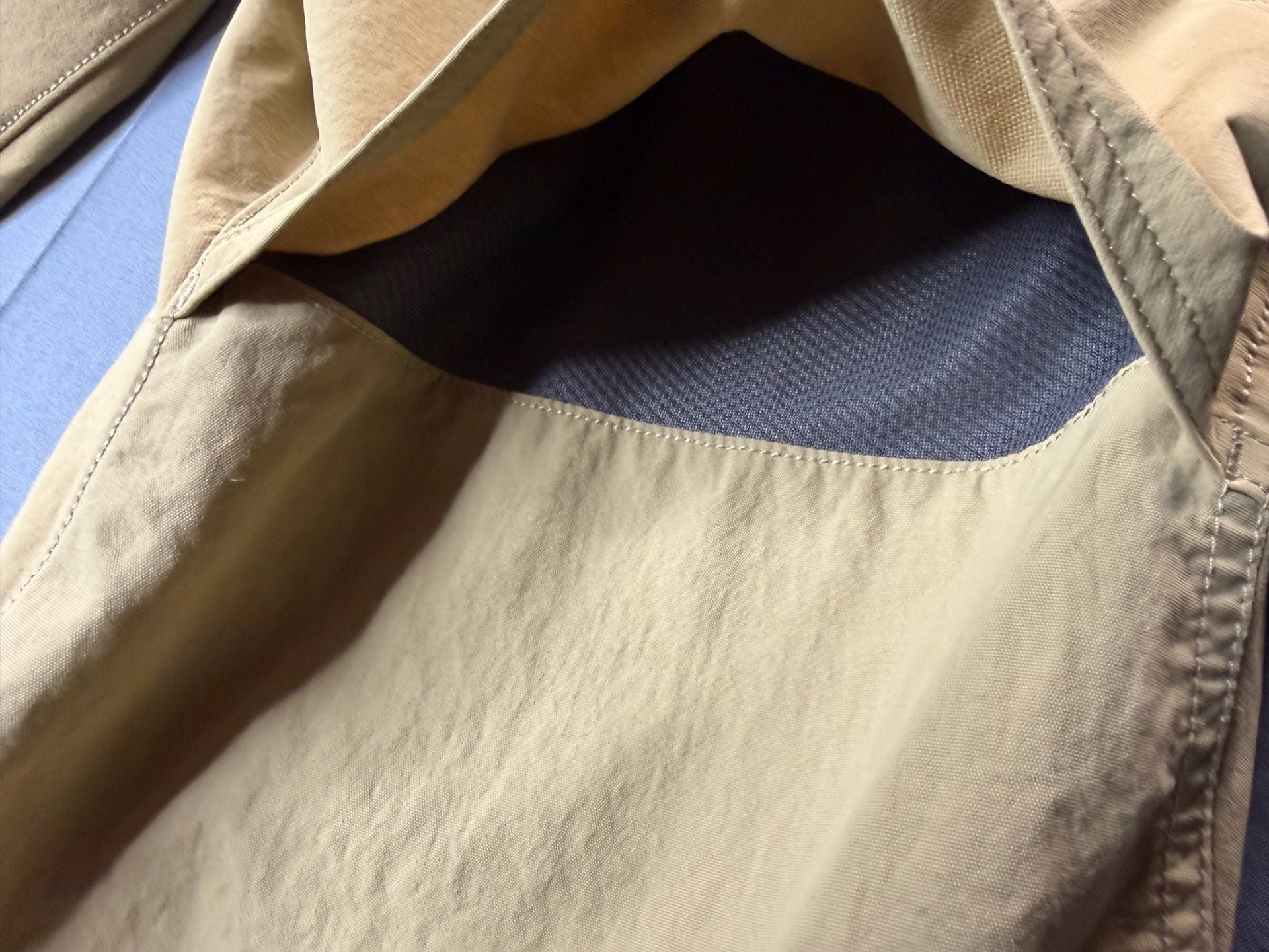 REI Co-op Hiking Pants Mens 36x30 Beige Nylon Stretch Belted Regular Fit Outdoor 8