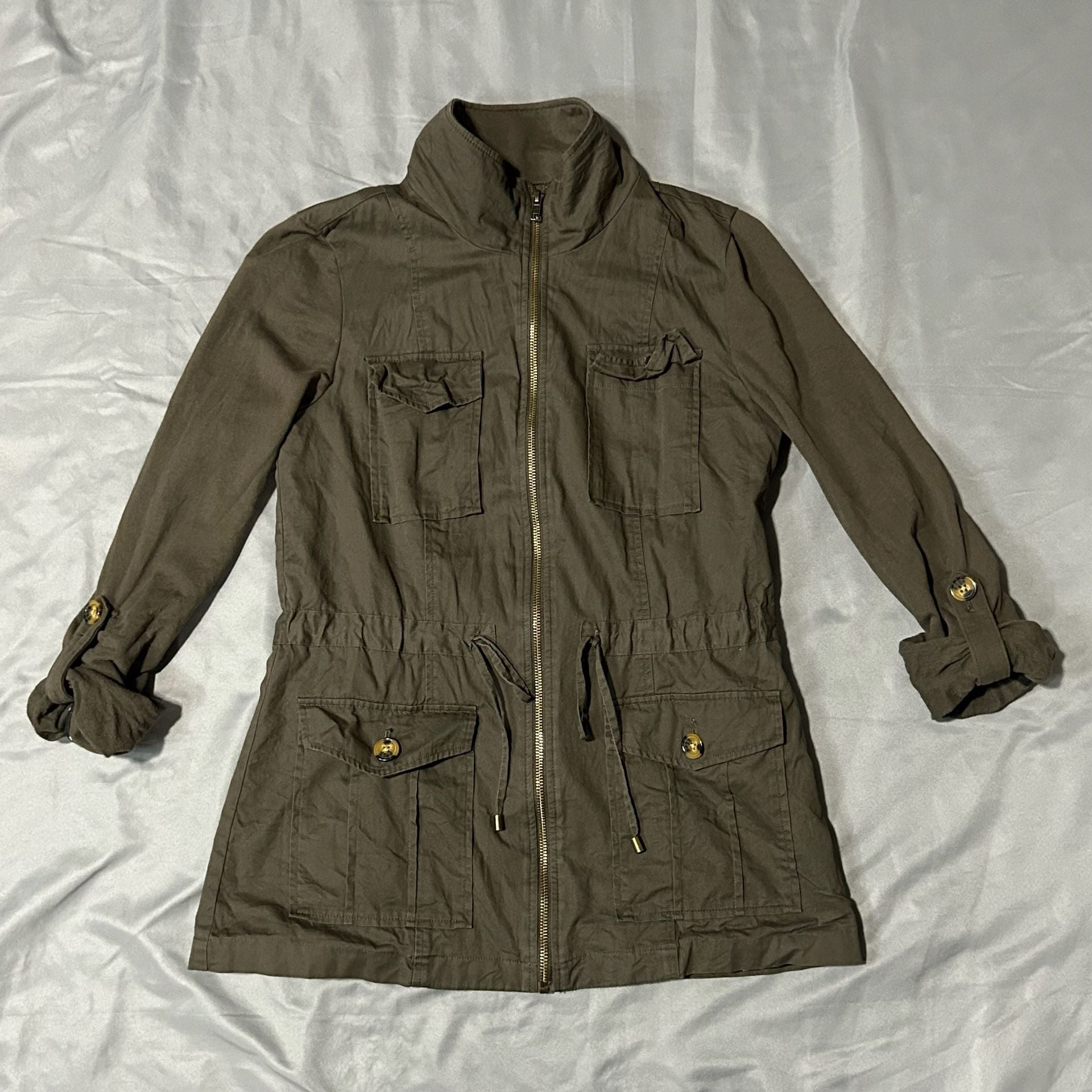 41 Hawthorn Utility Jacket Size S Olive Green Full Zip 2