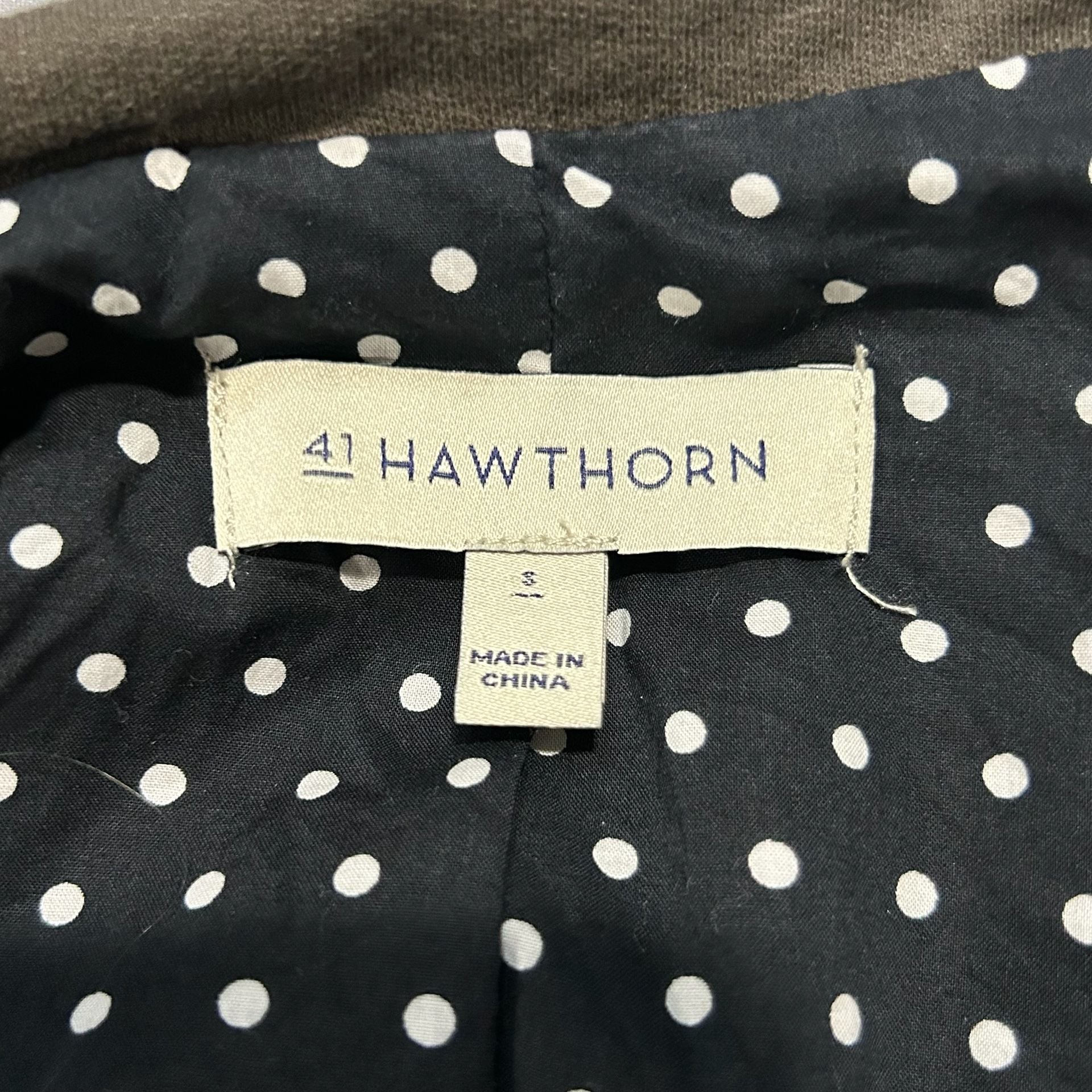 41 Hawthorn Utility Jacket Size S Olive Green Full Zip 4