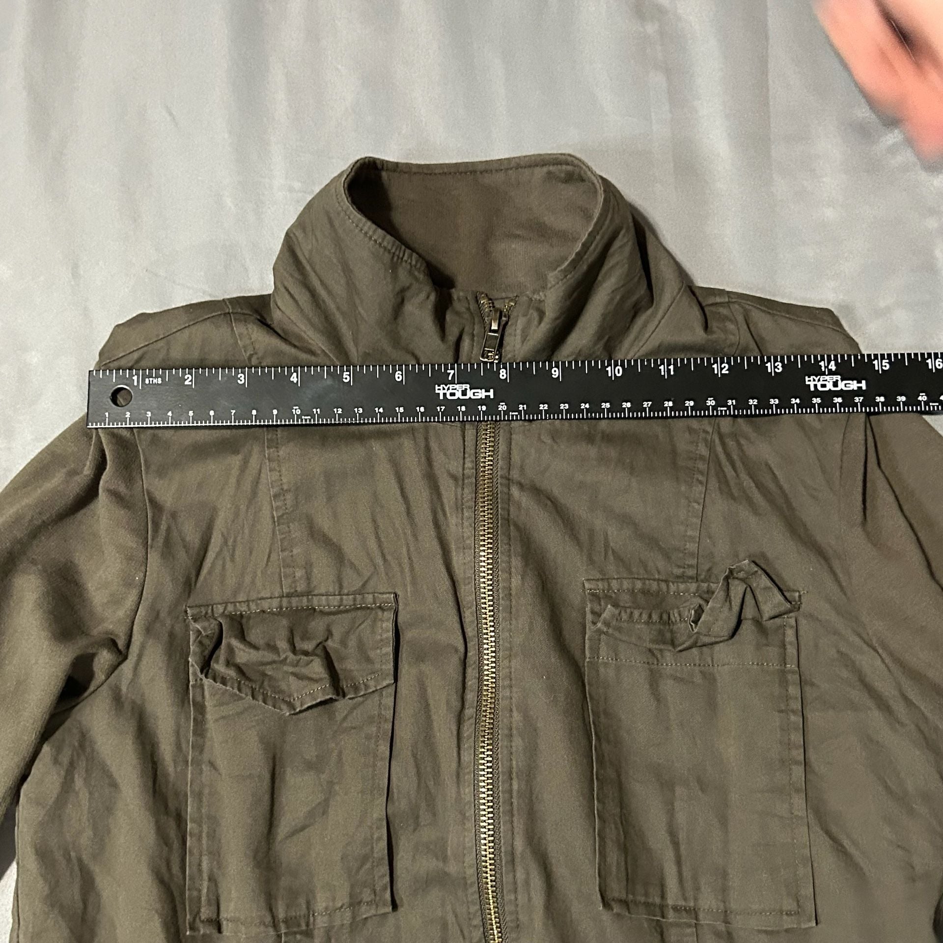 41 Hawthorn Utility Jacket Size S Olive Green Full Zip 6