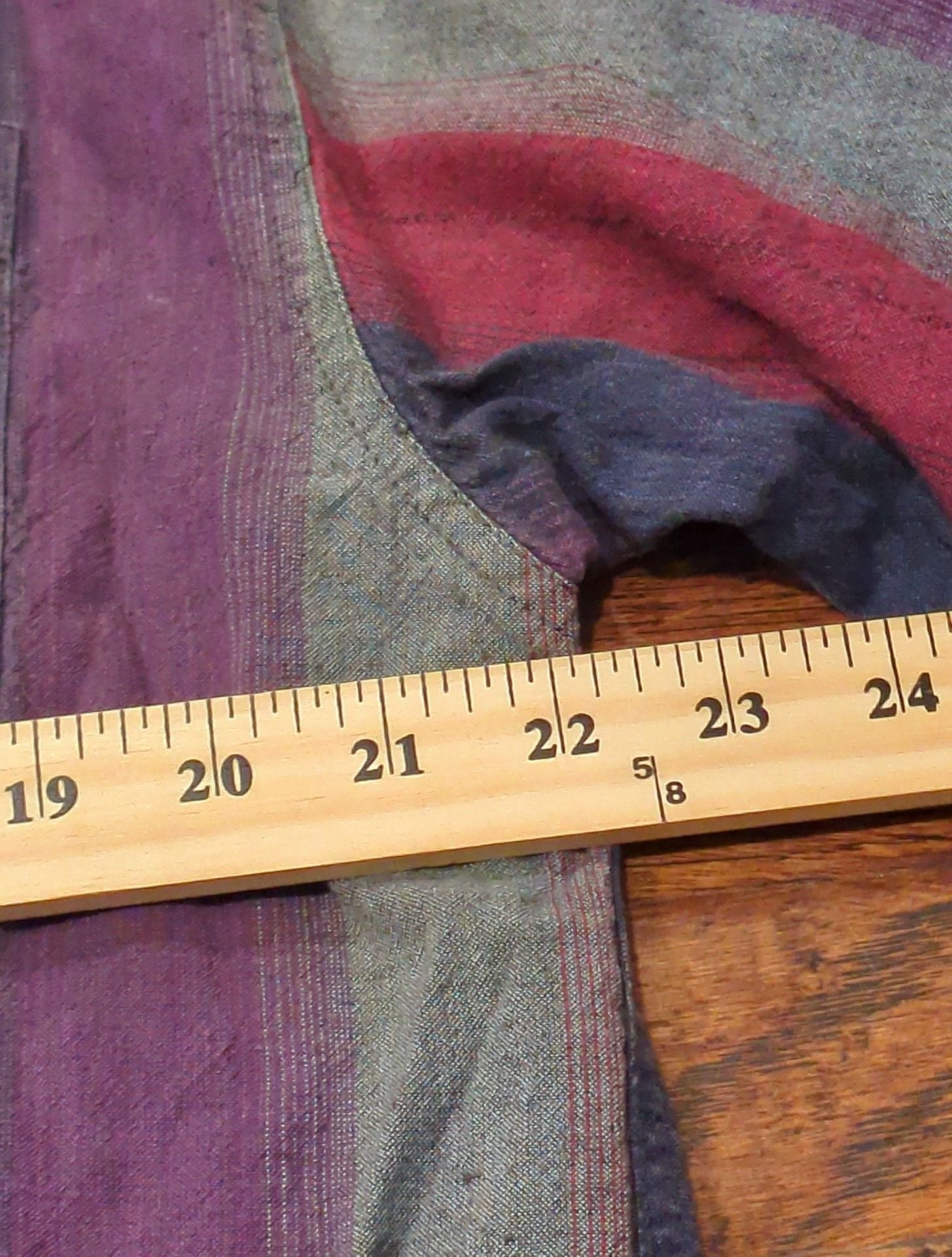 Kikomo Button-Down Shirt Size L Multicolor Striped Cotton 5
