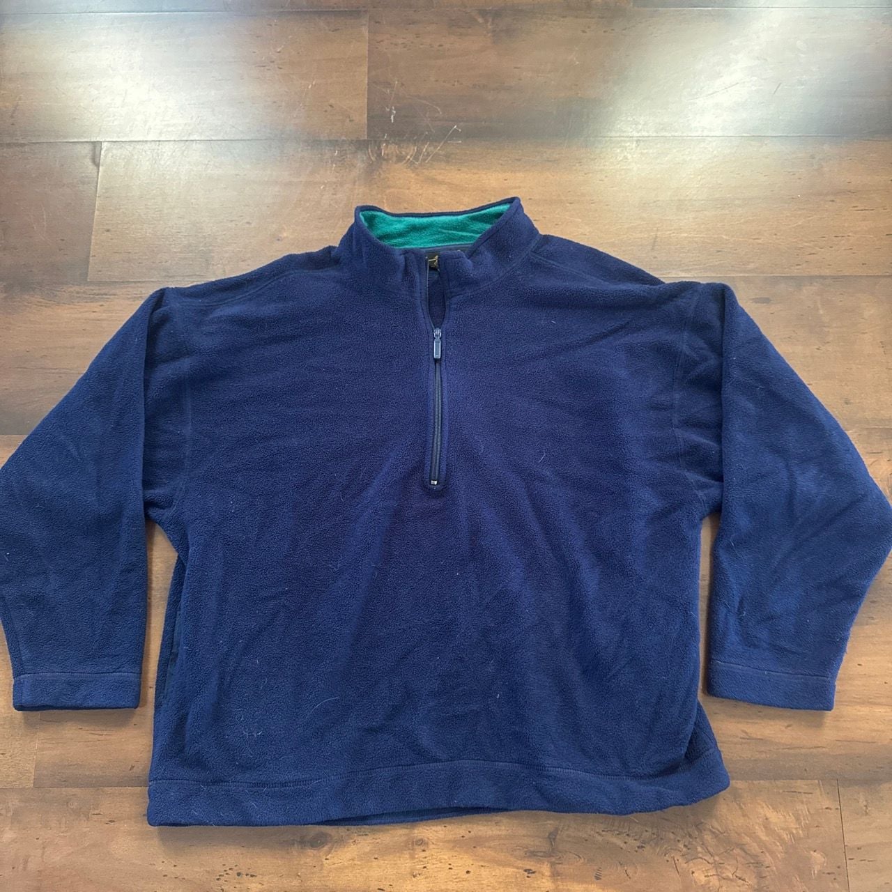 Eddie Bauer Quarter Zip Fleece Pullover Blue 2