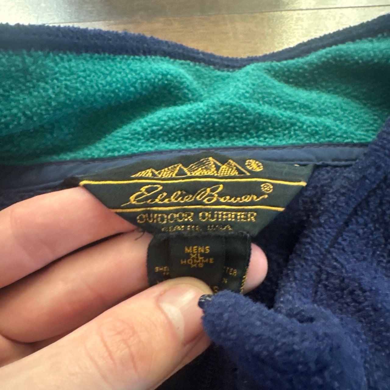 Eddie Bauer Quarter Zip Fleece Pullover Blue 3