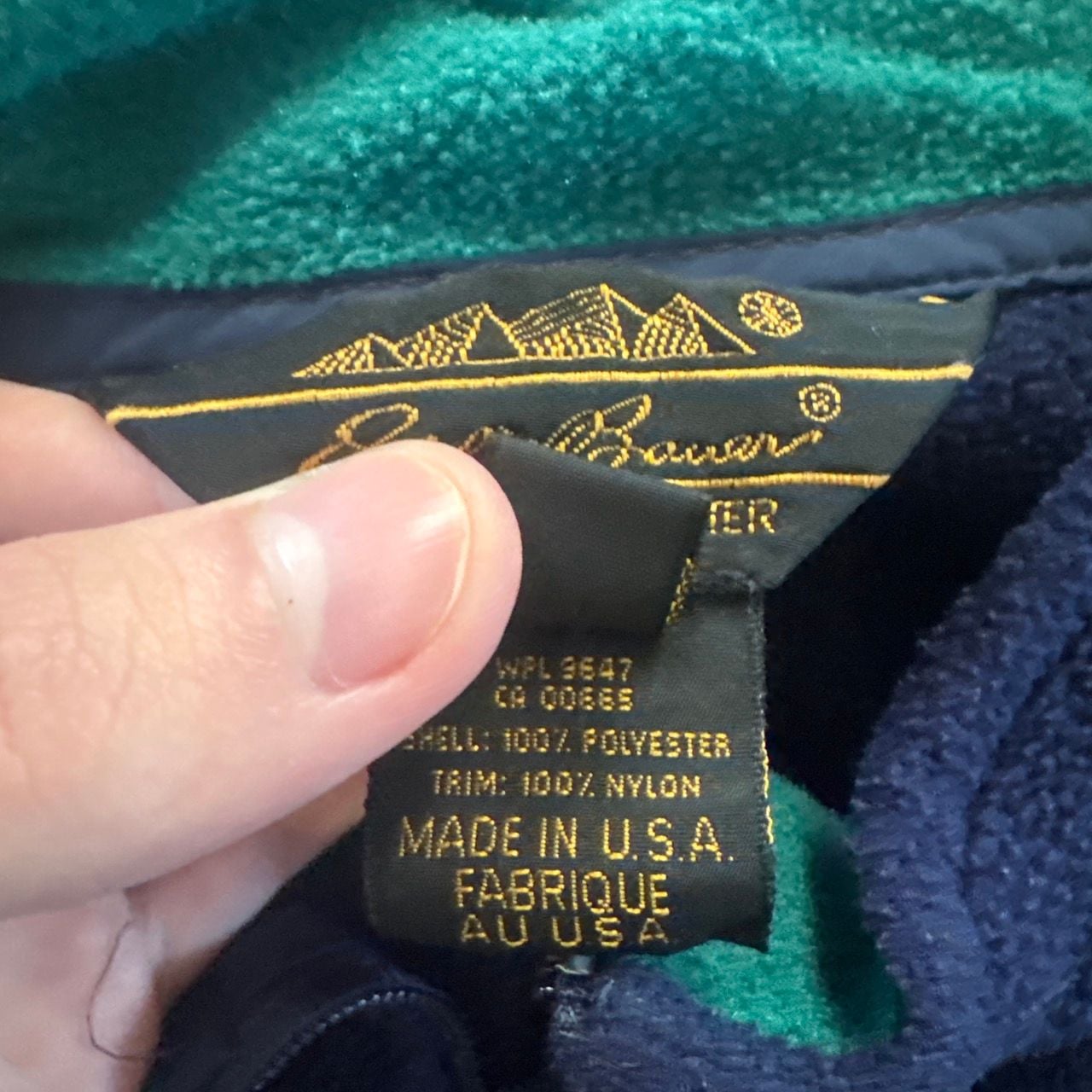 Eddie Bauer Quarter Zip Fleece Pullover Blue 4
