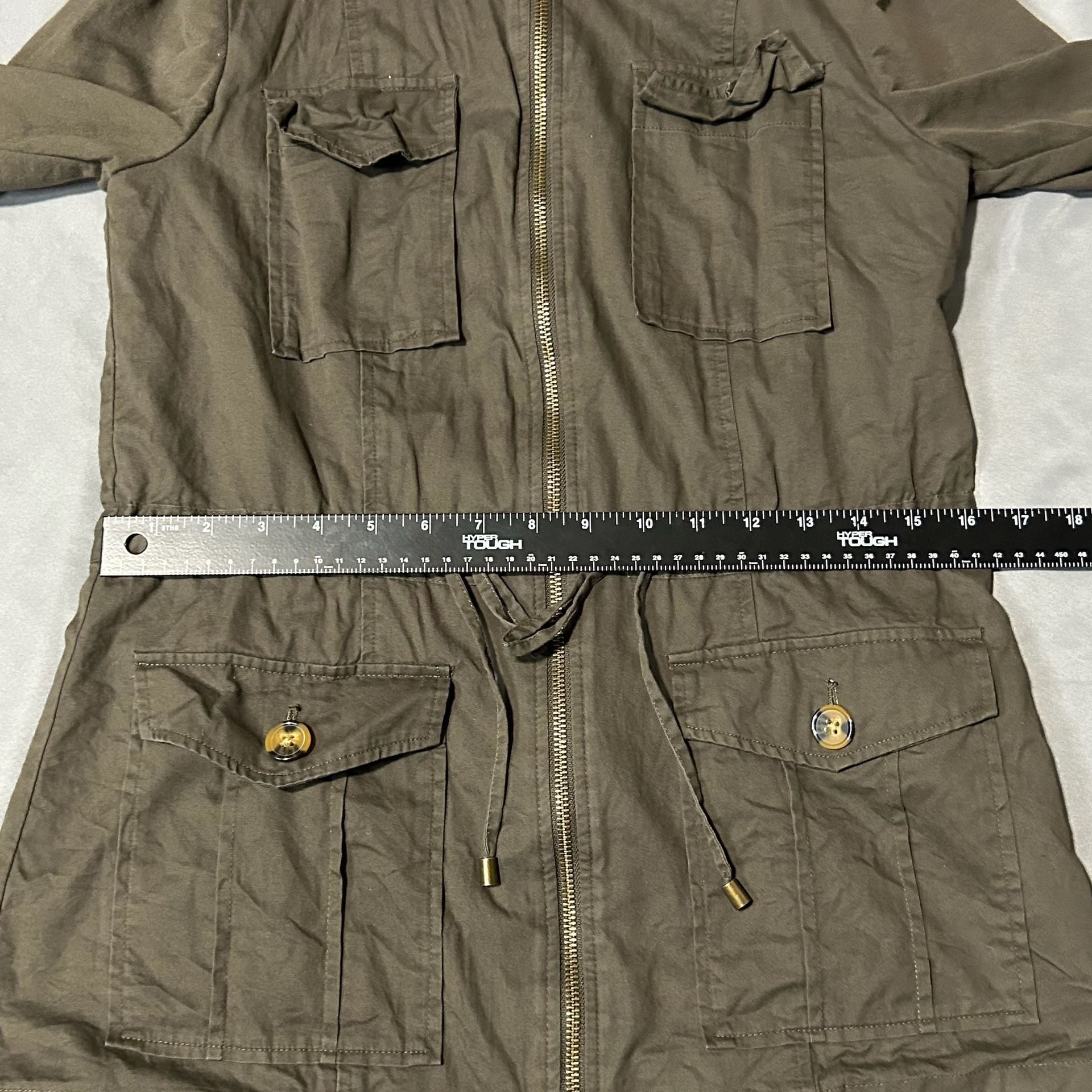 41 Hawthorn Utility Jacket Size S Olive Green Full Zip 8