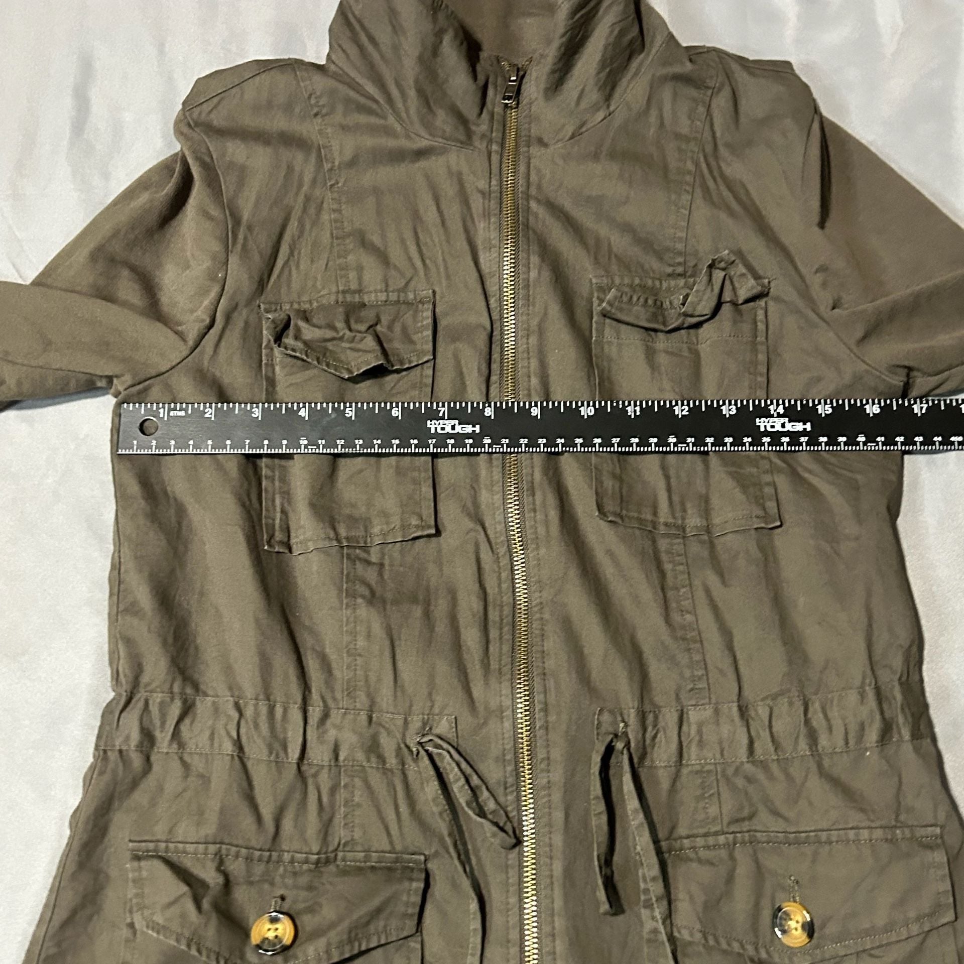 41 Hawthorn Utility Jacket Size S Olive Green Full Zip 7