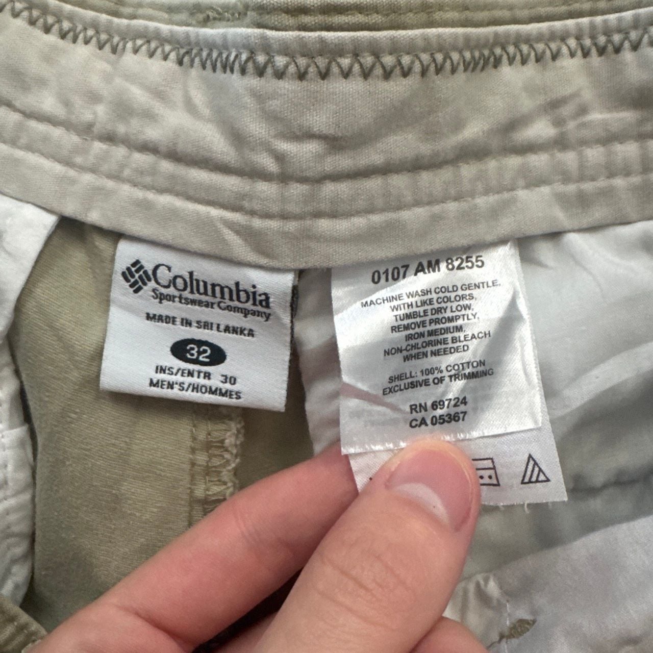 Columbia Sportswear Pants Size 32x30 Tan Cotton Cargo 4