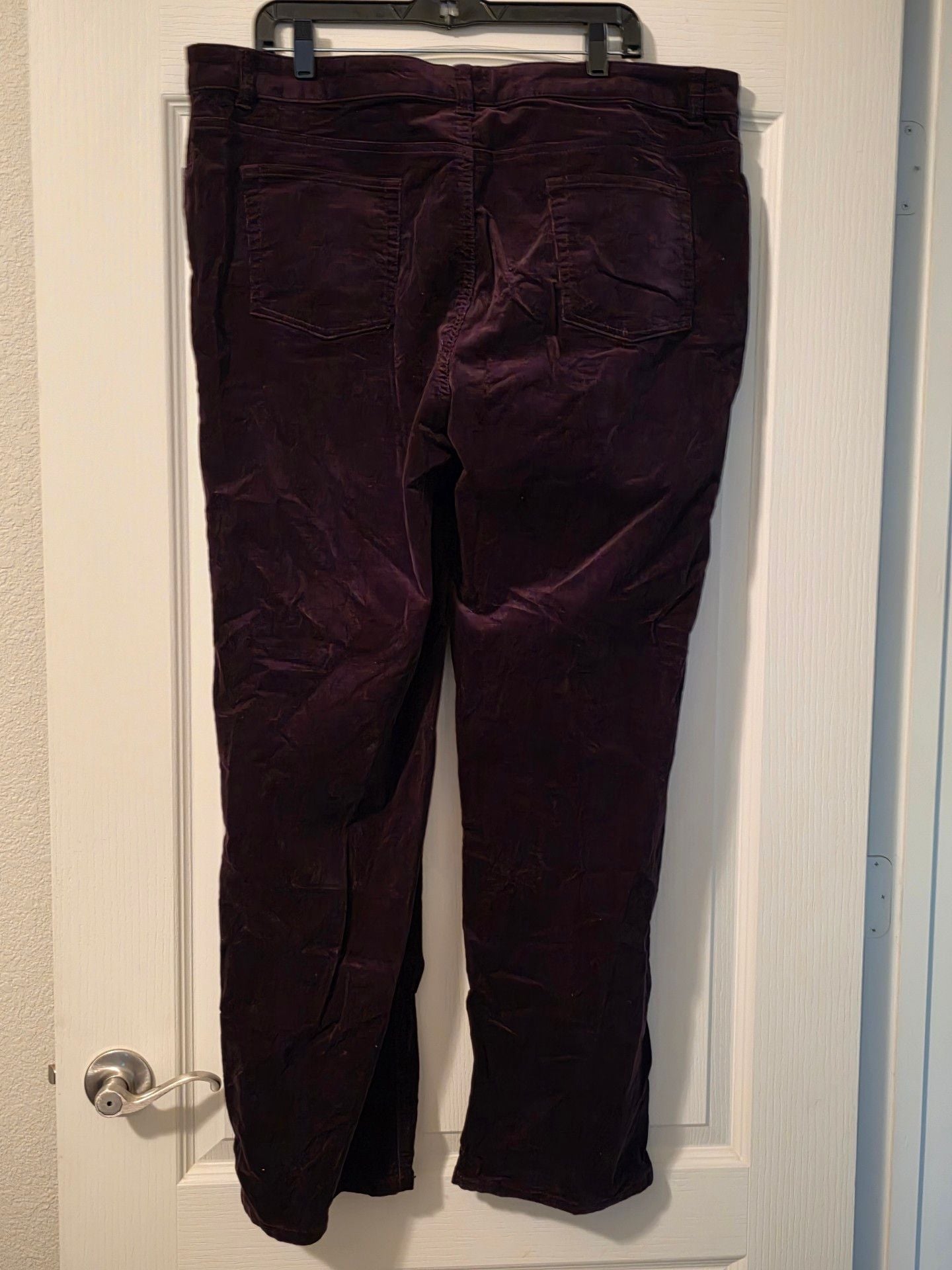 Charter Club Pant Shop Classic Fit Corduroy Pants Size 18 Plum Purple 3