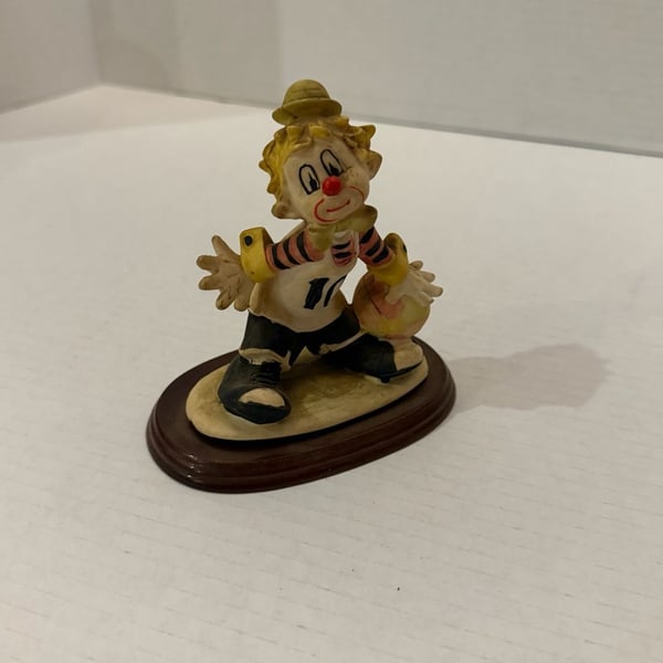 Davar Originals Vintage Clown Figurine #10 Basketball Player