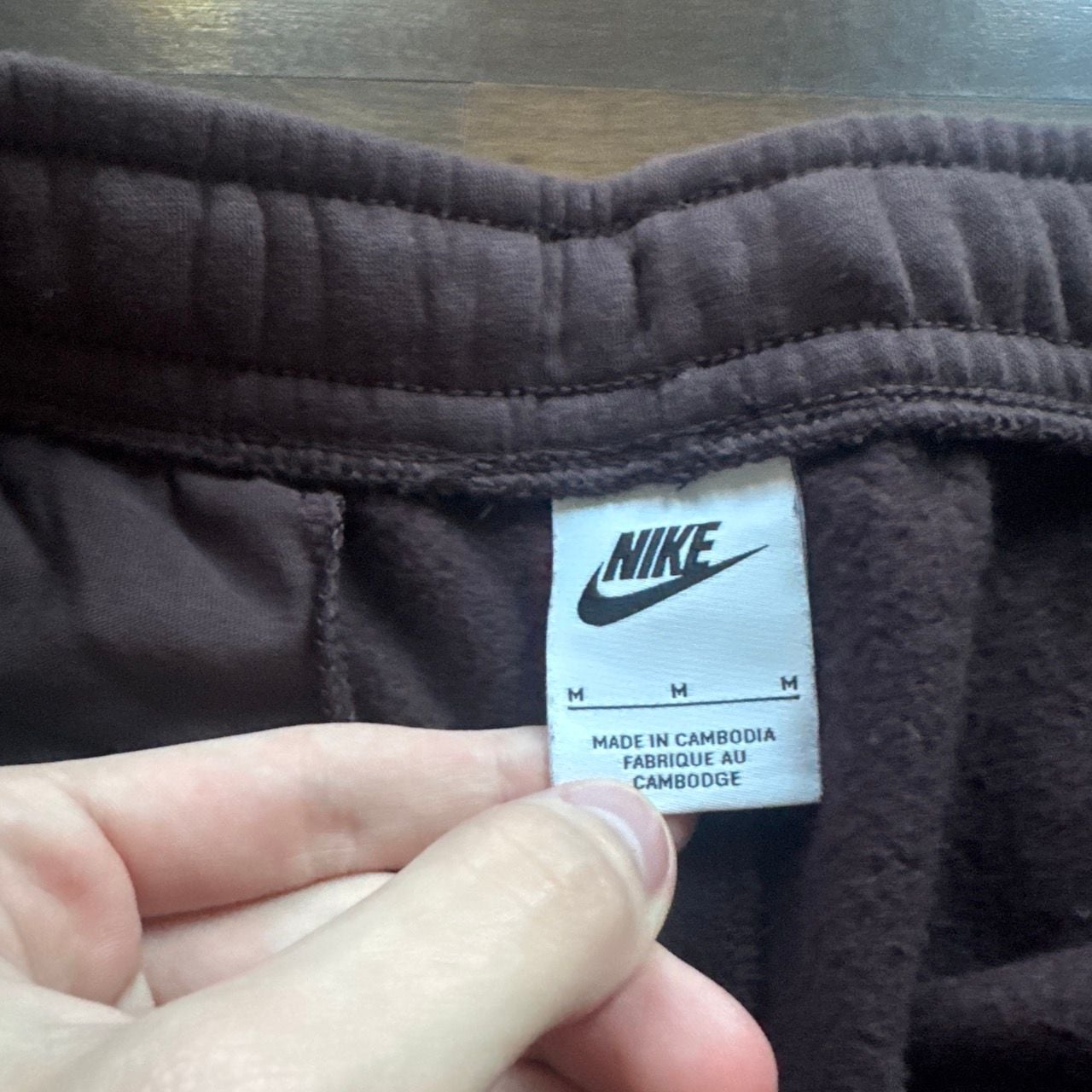 Nike Sportswear Club Fleece Joggers Size M Brown 3