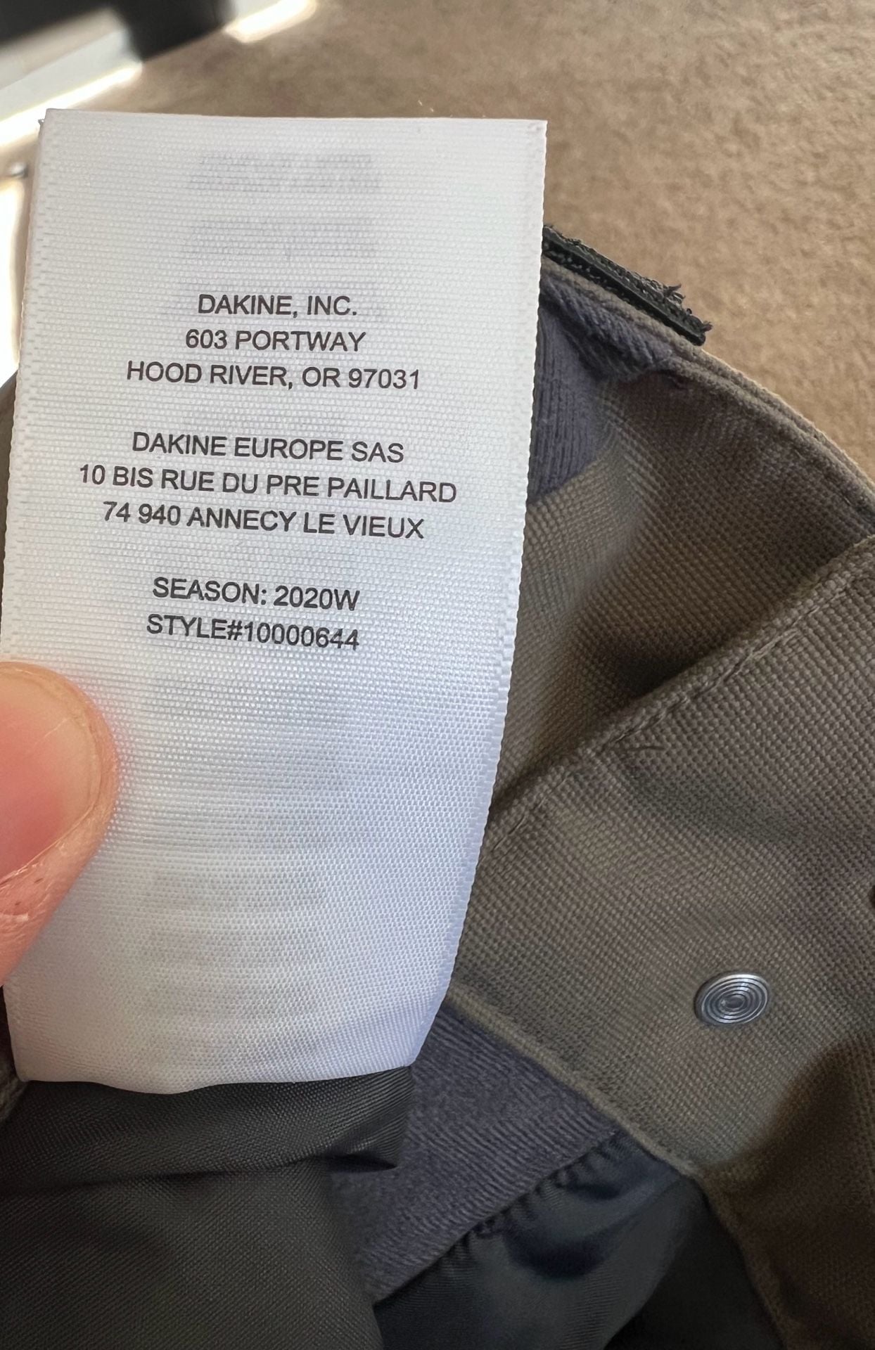 Men’s Dakine Snowboard Pants Size M Olive Green Ski Snow Winter 7